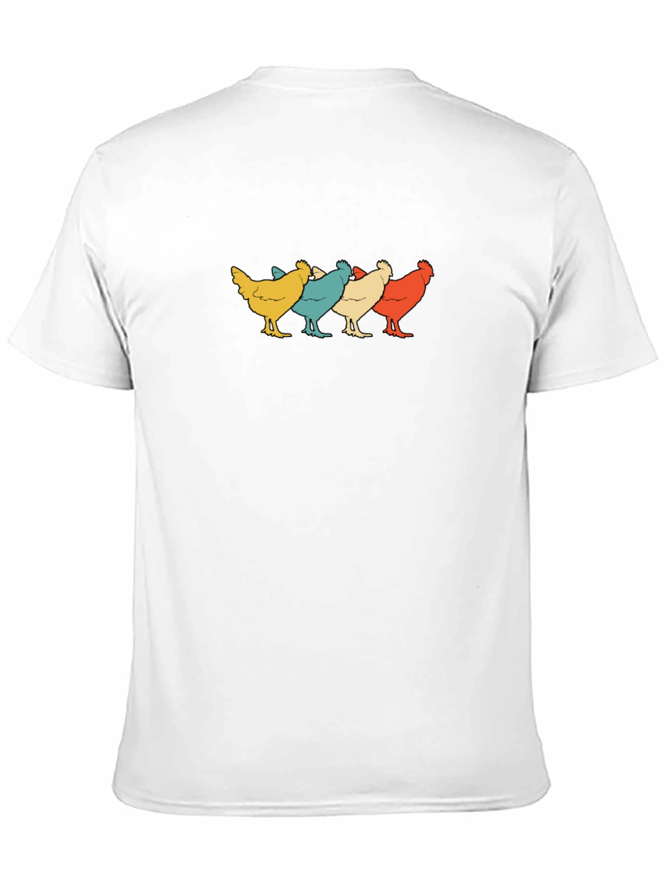 Black Retro Chicken Squad T-Shirt view 11