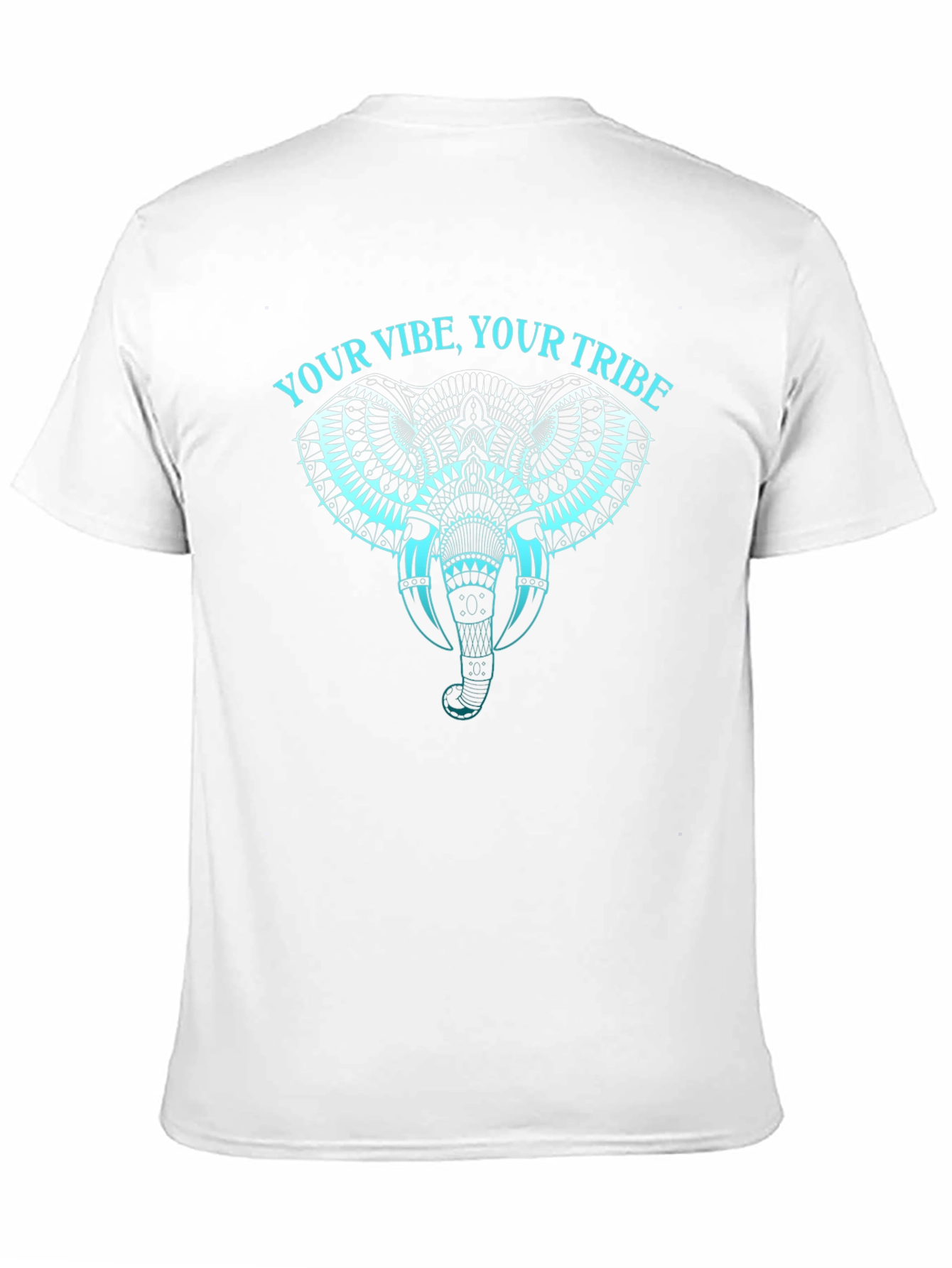Black Tribal Elephant Graphic Tee - Your Vibe, Your Tribe view 11