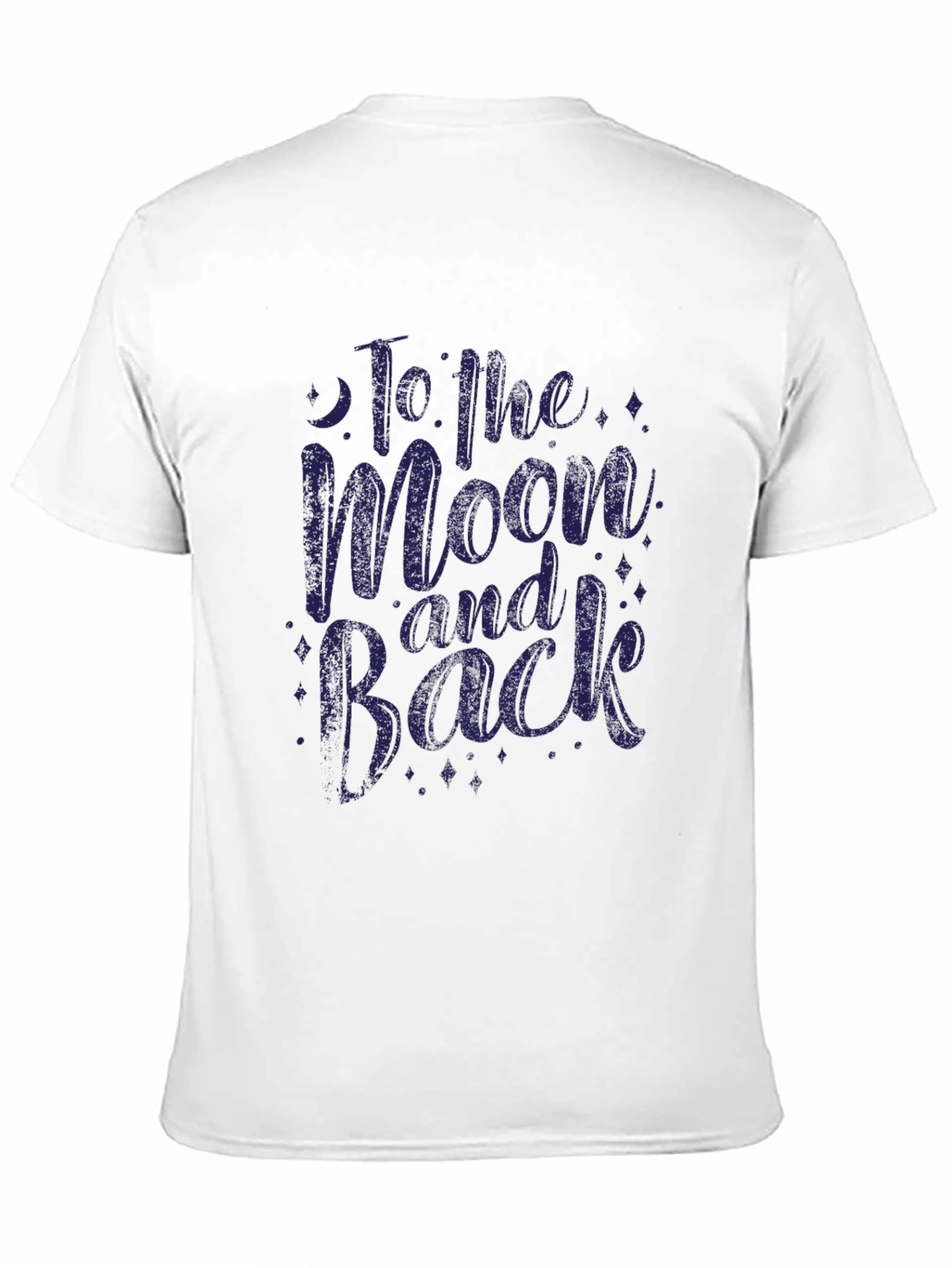Black To the Moon and Back Graphic T-Shirt view 11