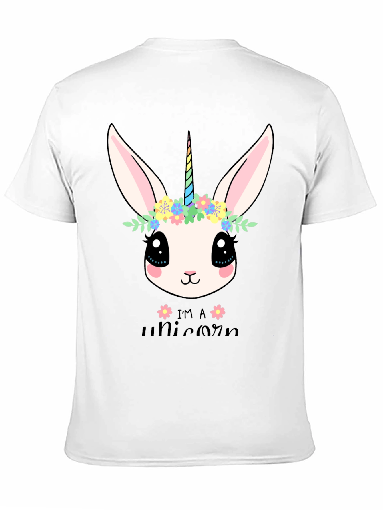 Black Unicorn Bunny Graphic Tee view 11