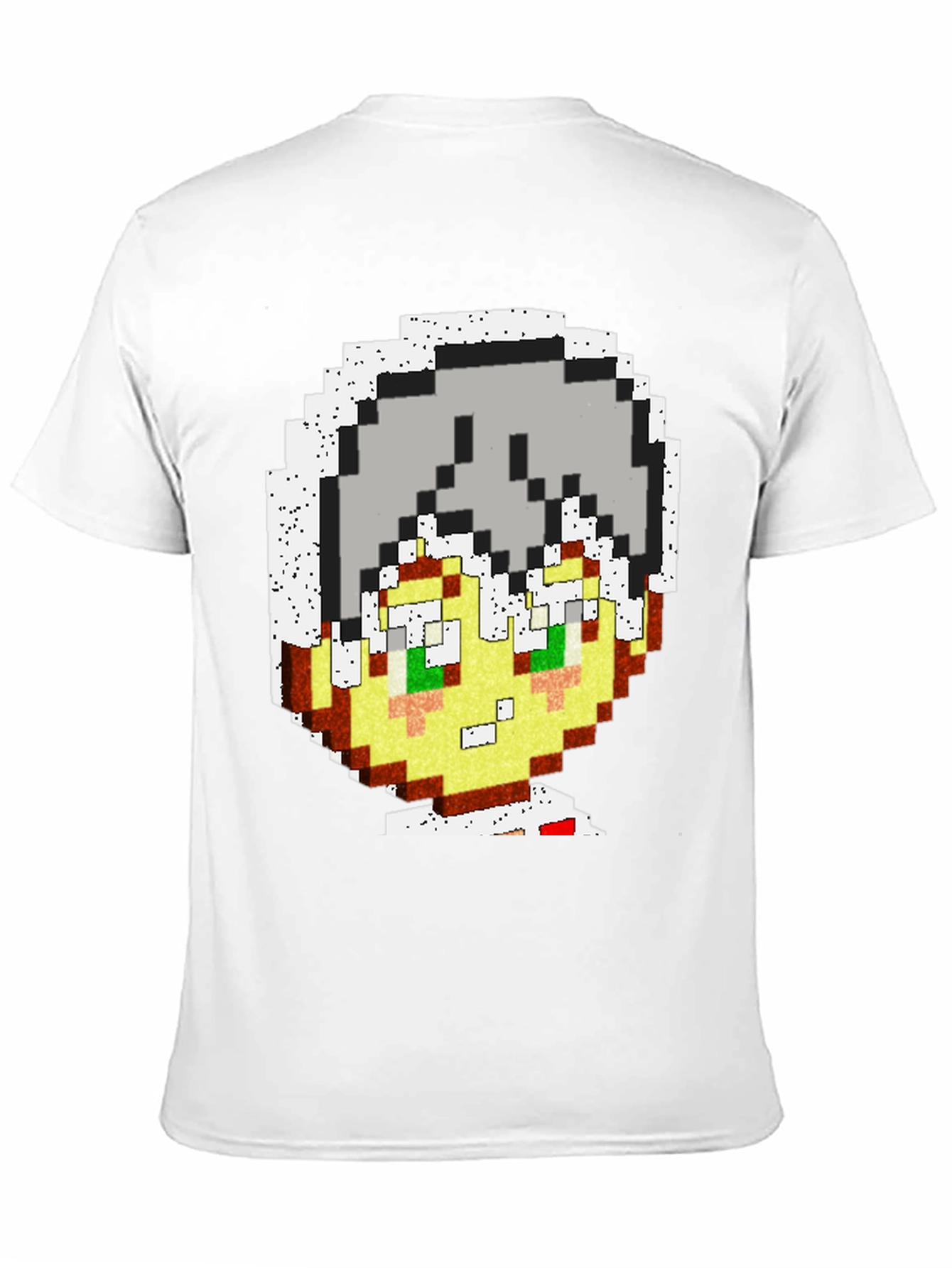Black Pixel Art Character Graphic Tee view 11