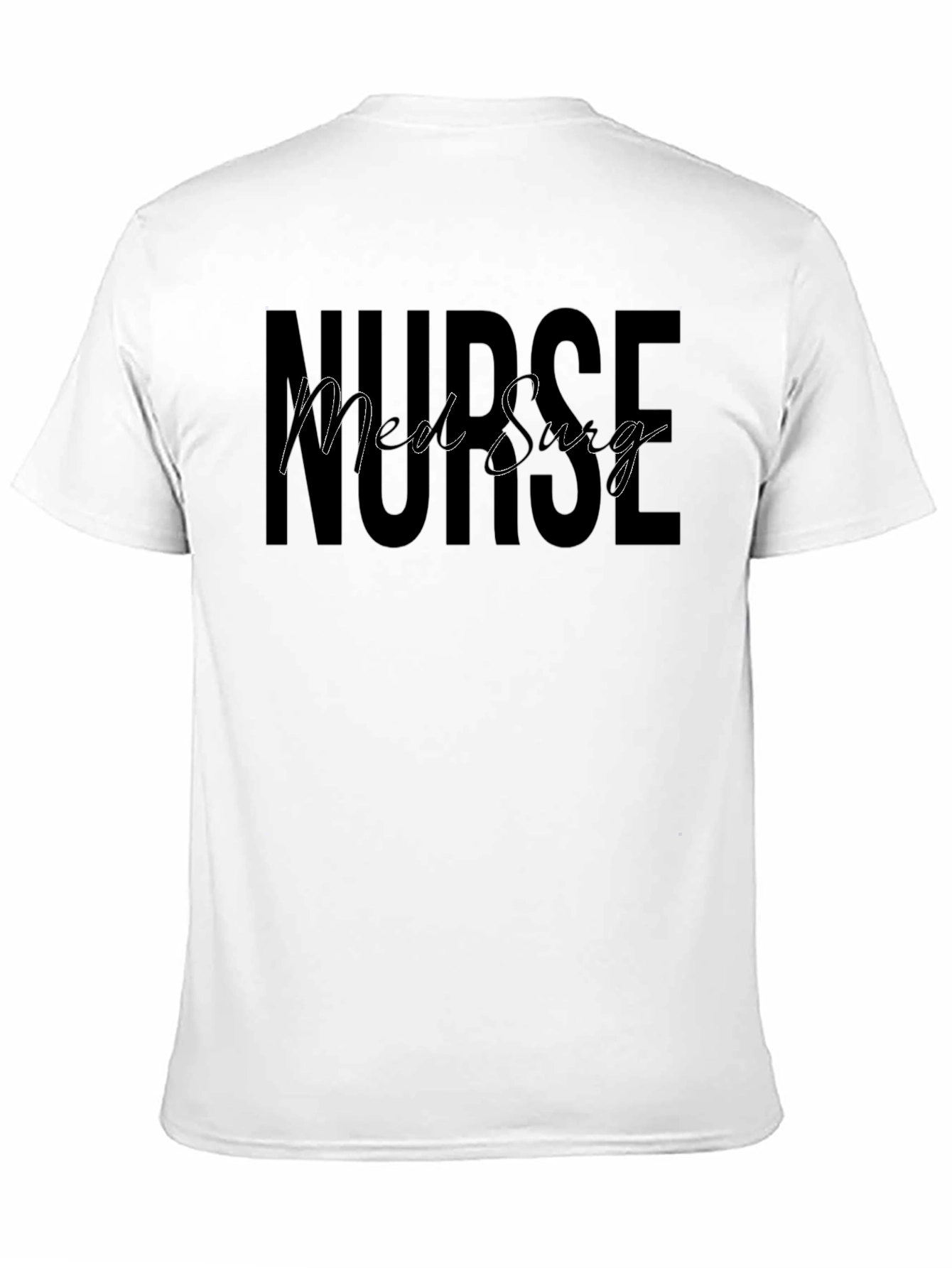 Black Med Surg Nurse Black T-Shirt view 11