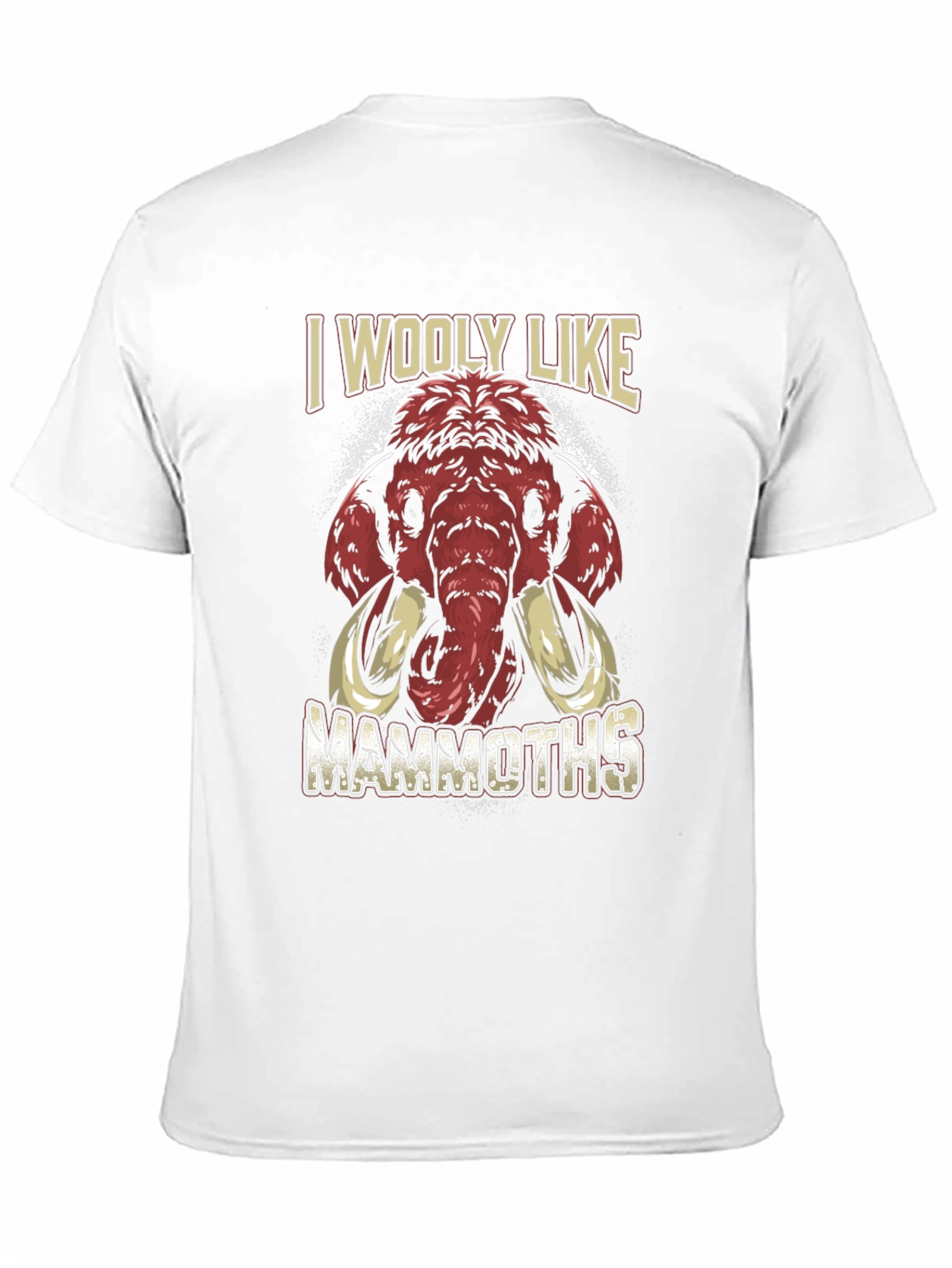 Black I Wooly Like Mammoths Graphic T-Shirt view 11