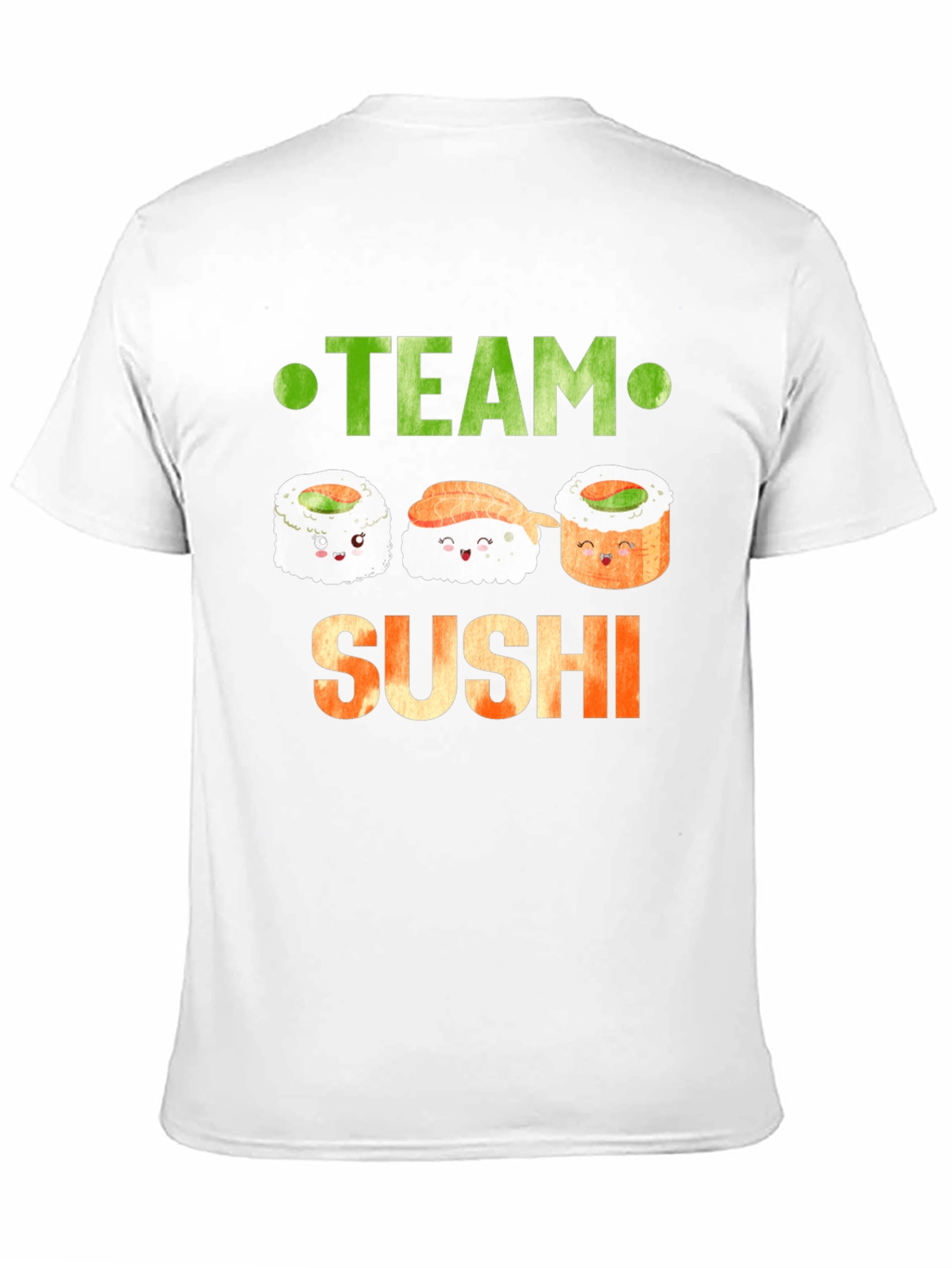 Black Team Sushi Graphic T-Shirt - Cute Sushi Lover Tee view 11