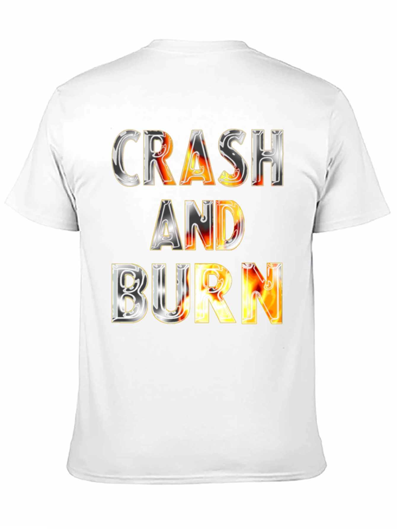 Black Crash and Burn Graphic Tee - Bold Statement T-Shirt view 11