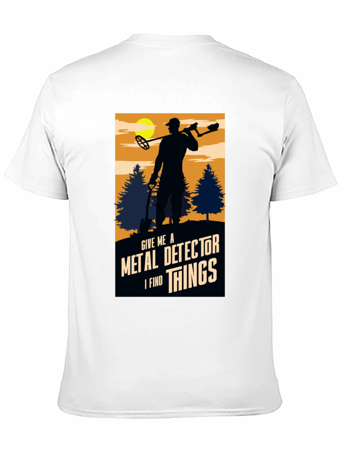 Black Metal Detector Enthusiast T-Shirt view 11