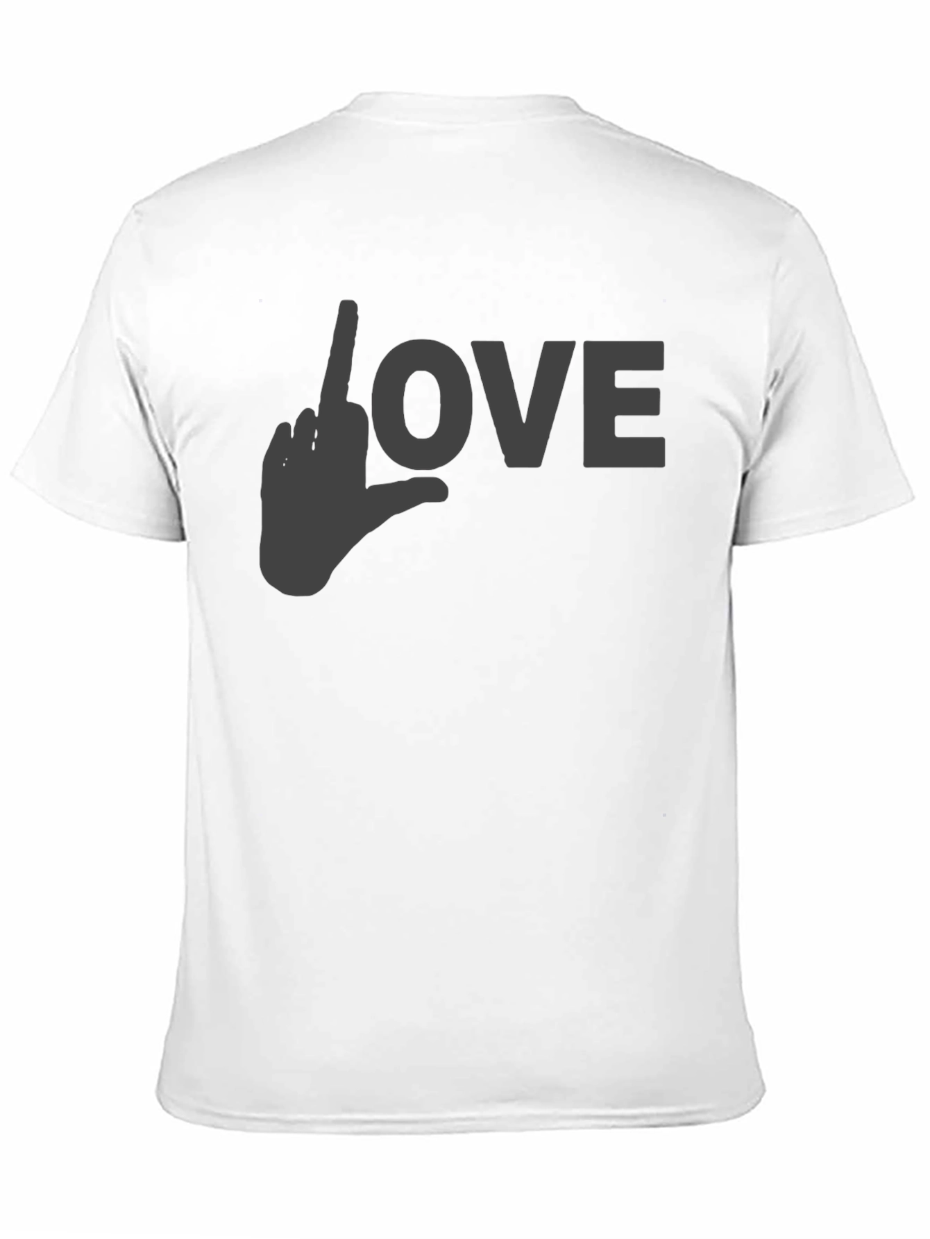 Black Love Gesture Graphic T-Shirt - Black view 11