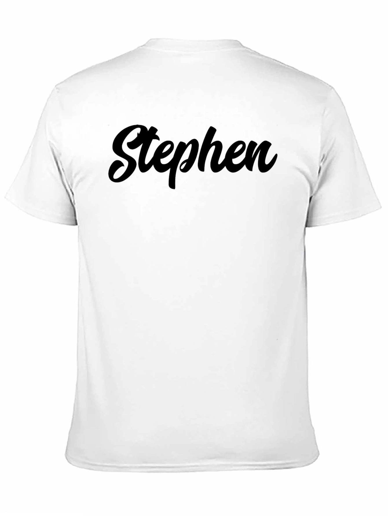 Black Personalized Stephen T-Shirt - Classic Style view 11