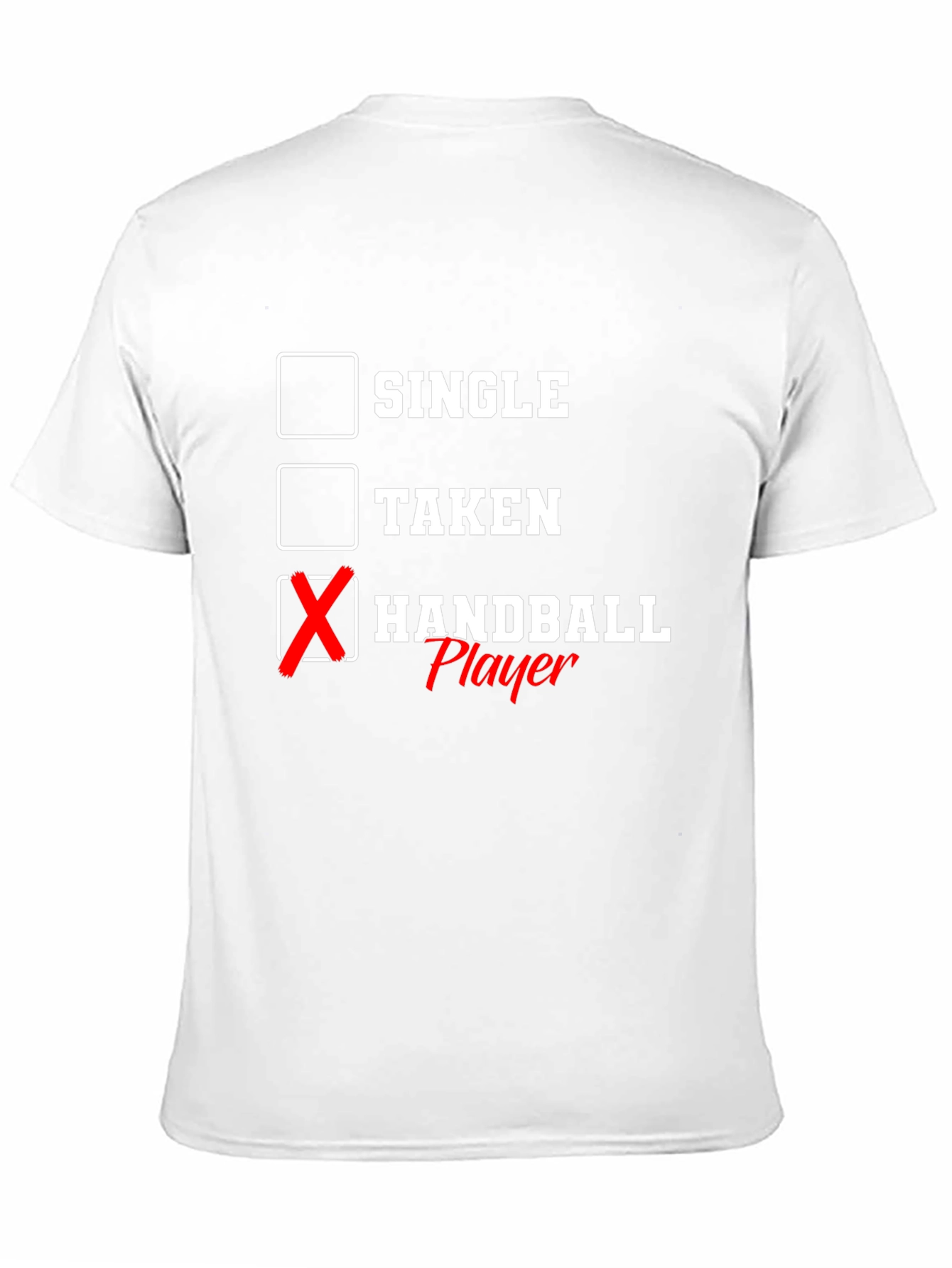 Black Handball Player T-Shirt - Single, Taken, Handball view 11