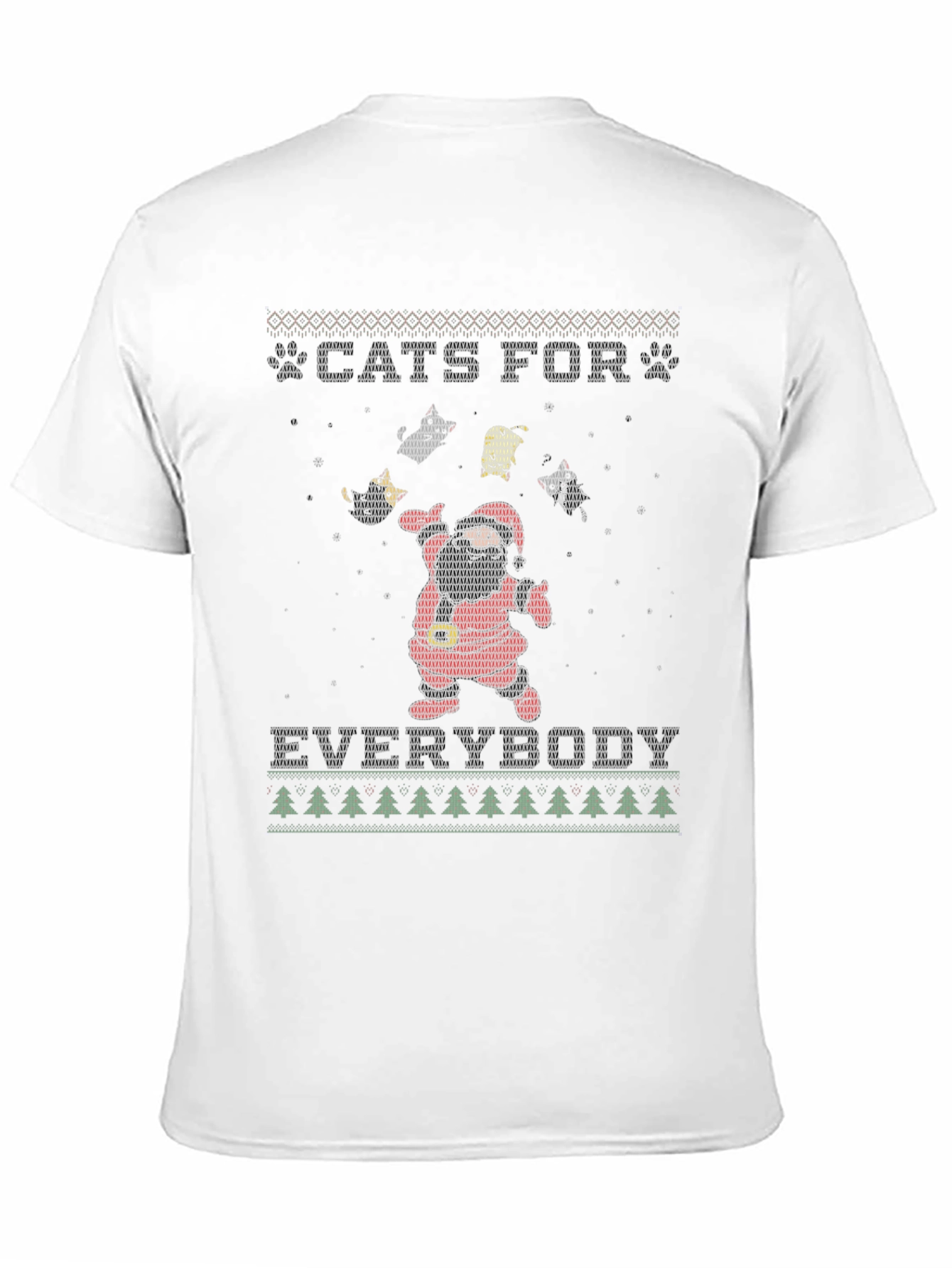 Black Cats For Everybody Holiday T-Shirt view 11