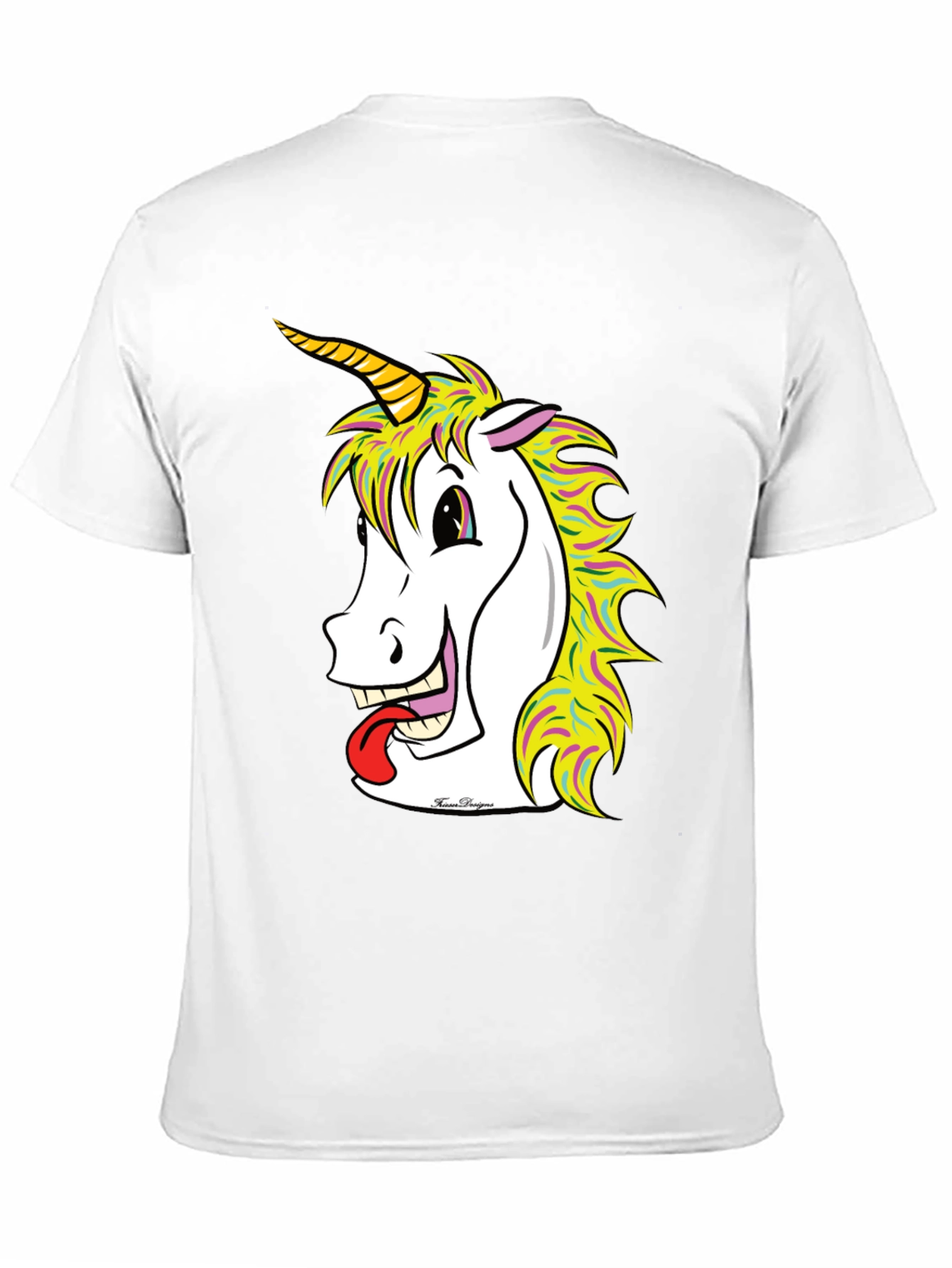 Black Unicorn Graphic Tee - Men's Black T-Shirt view 11