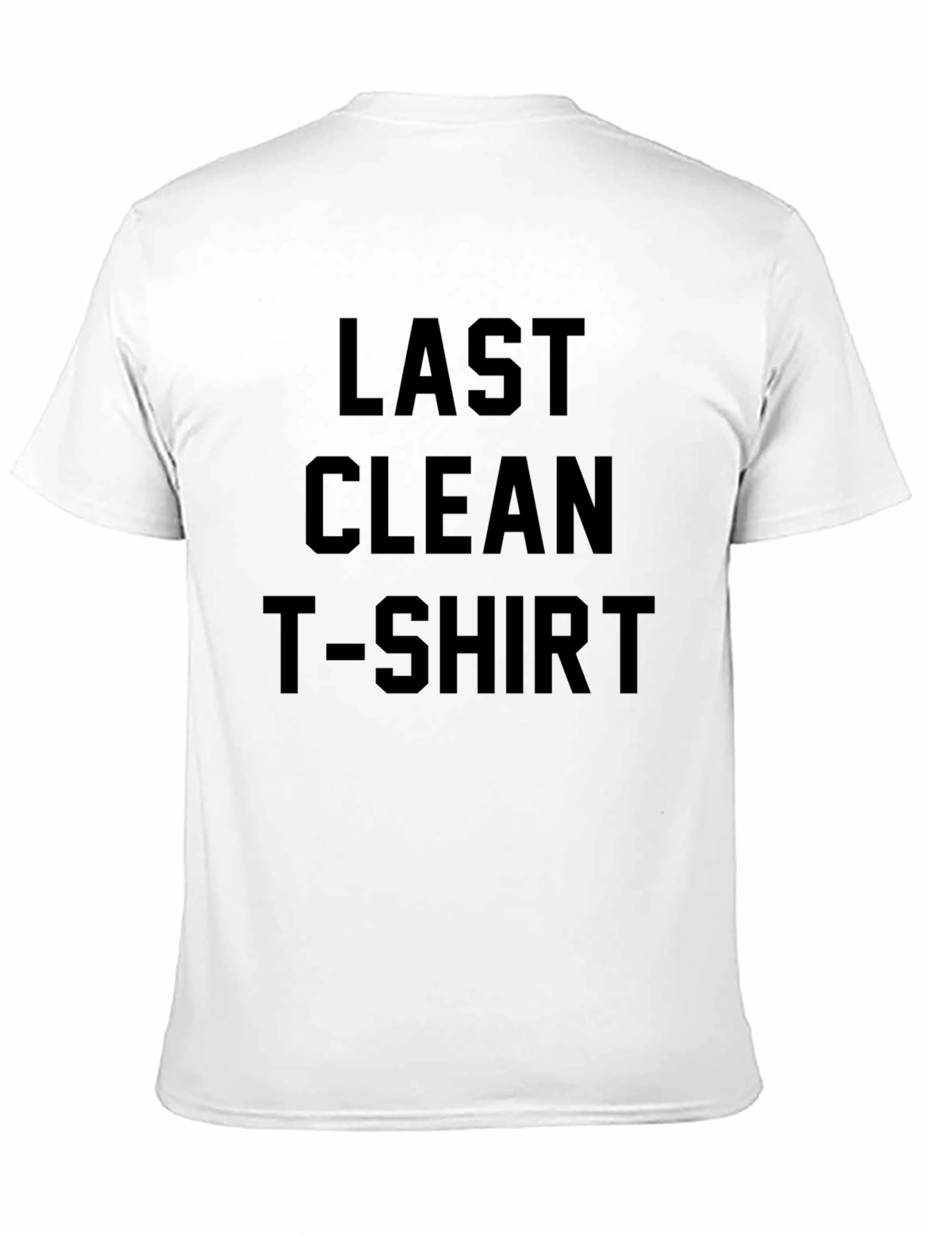 Black Last Clean T-Shirt Graphic Tee view 11
