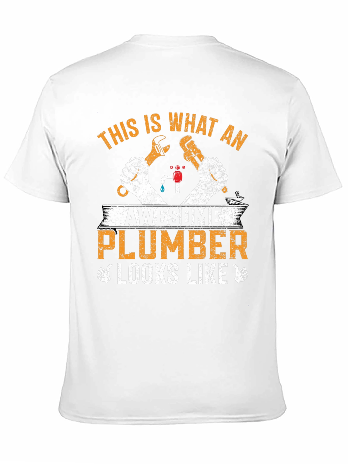 Black Awesome Plumber Graphic Tee view 11