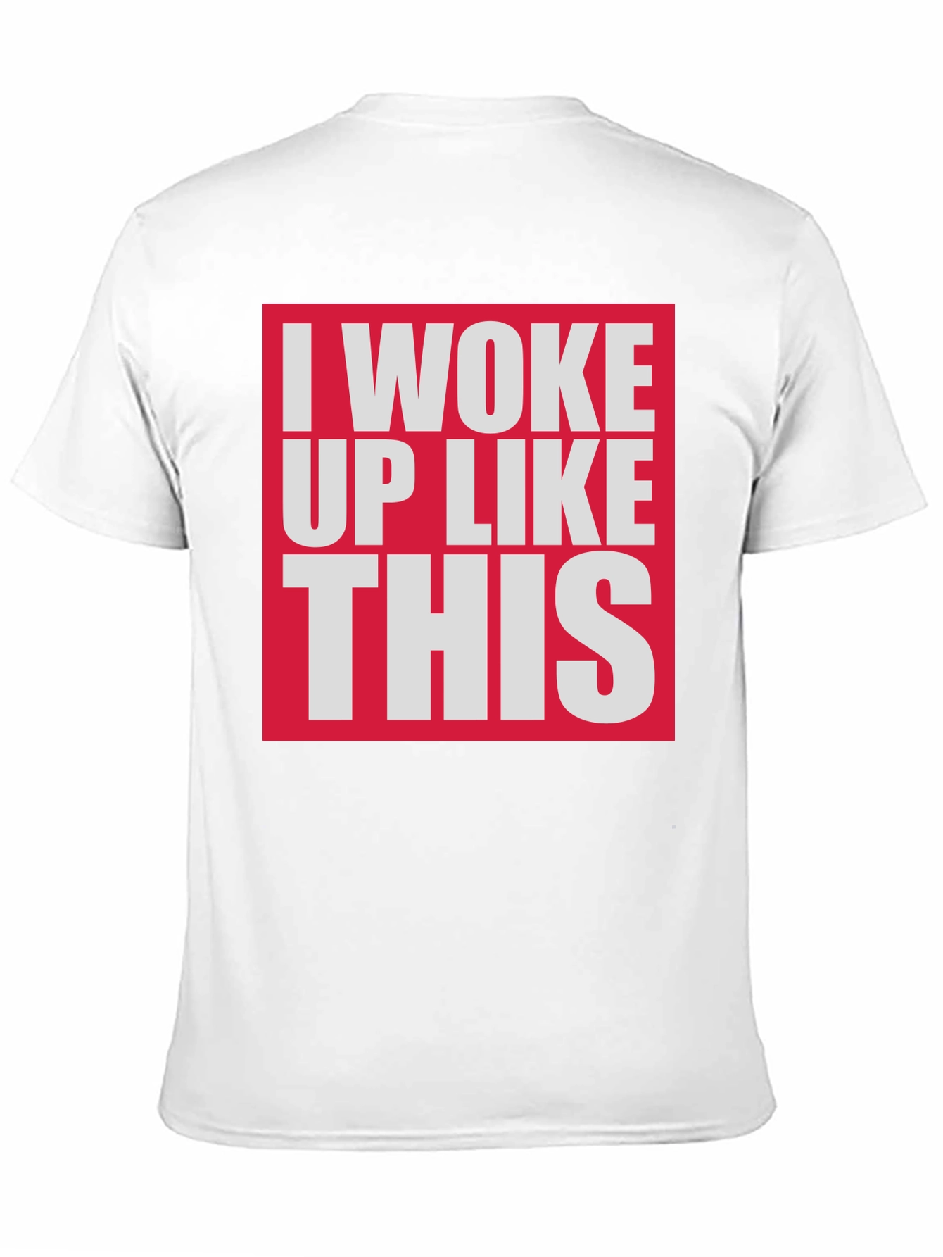 Black I Woke Up Like This Graphic Tee - Black Cotton T-Shirt view 11