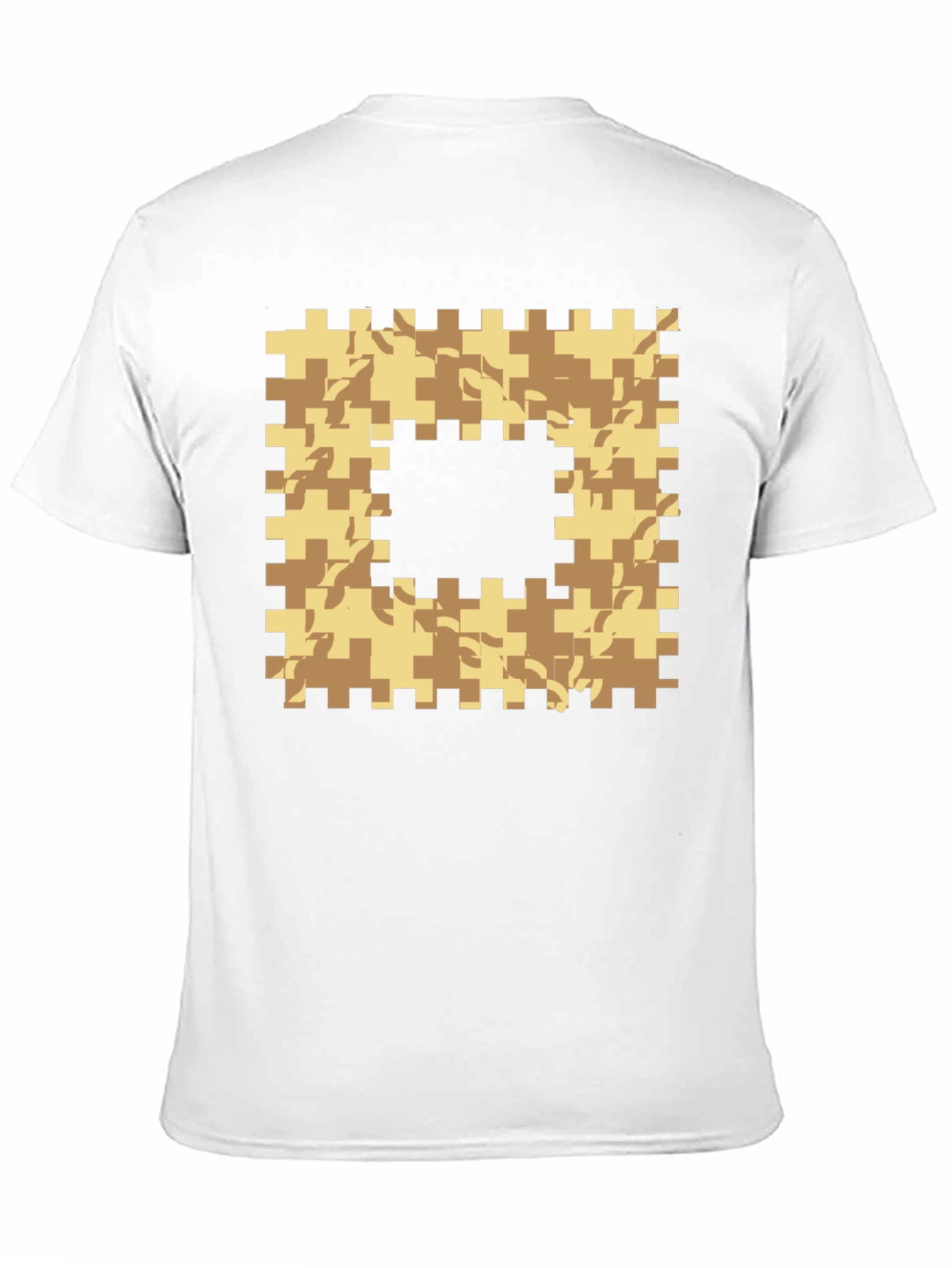 Black Geometric Camo Graphic T-Shirt - Black view 11