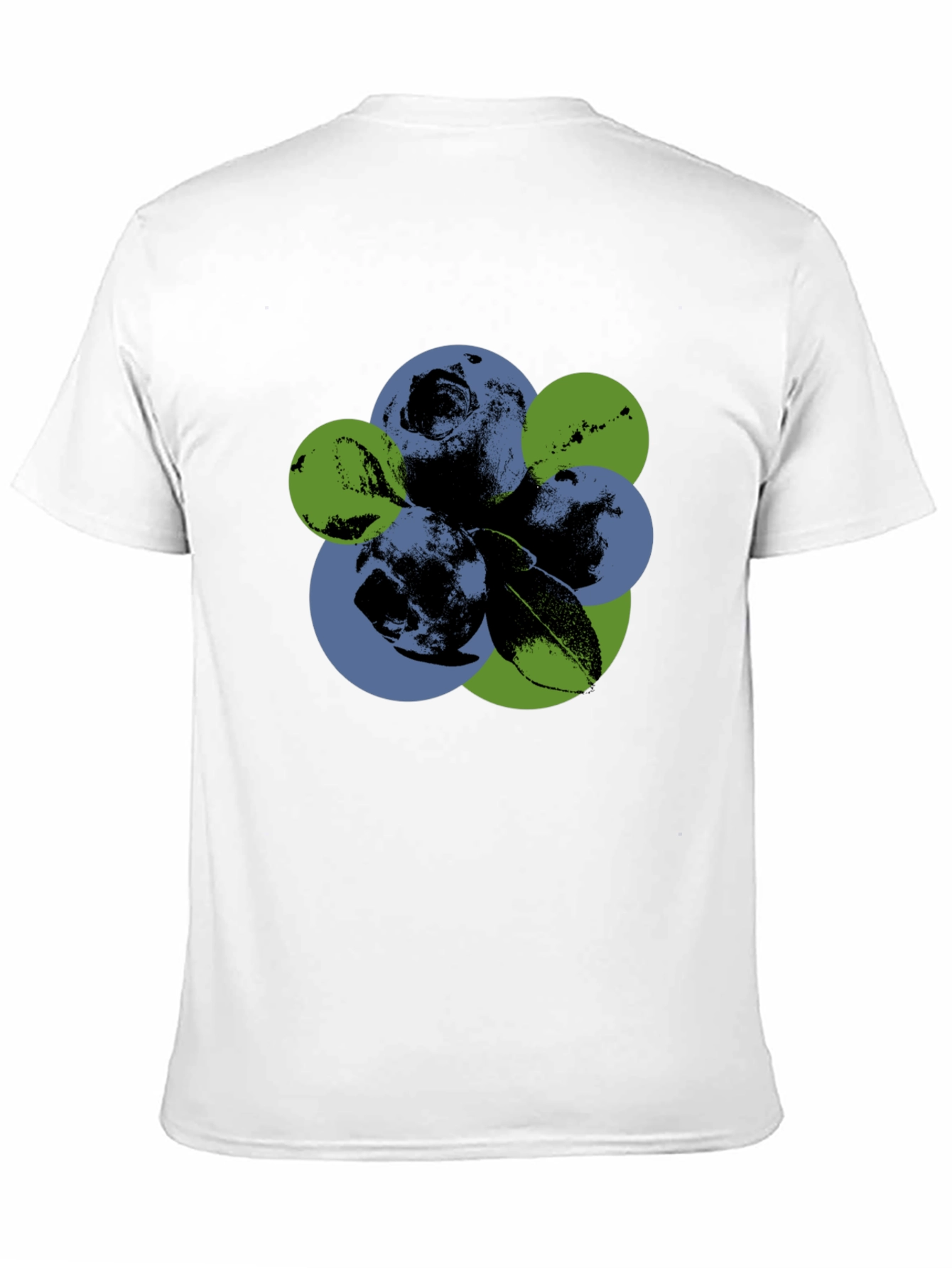 Black Abstract Blueberry Graphic T-Shirt view 11