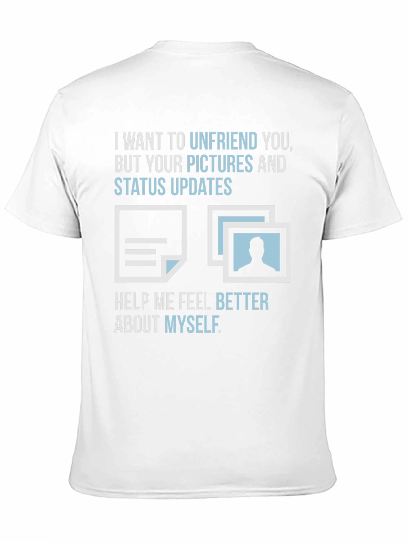 Black Funny Unfriend T-Shirt - Sarcastic Social Media Tee view 11