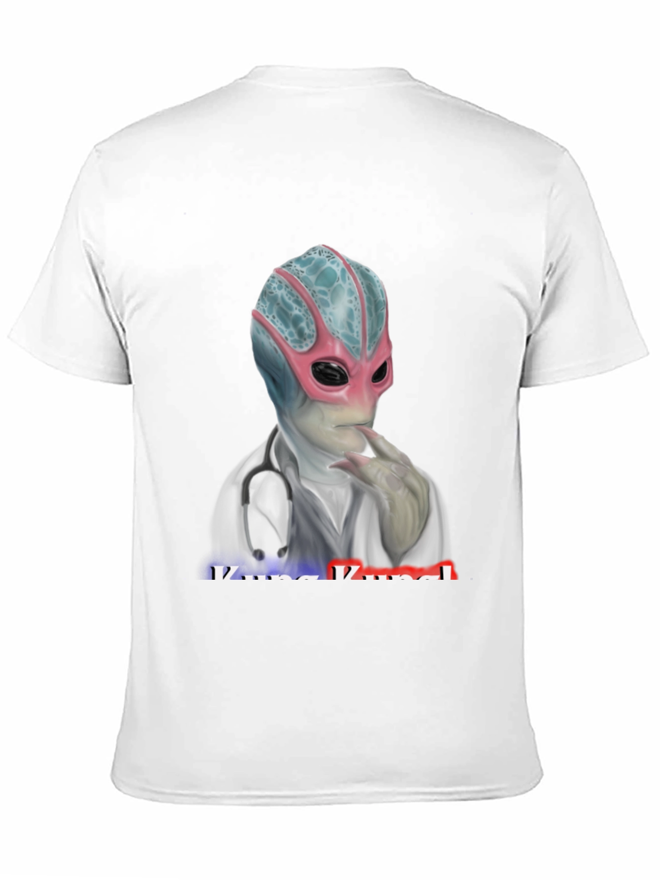 Black Alien Doctor T-Shirt - Medical Humor Tee view 11