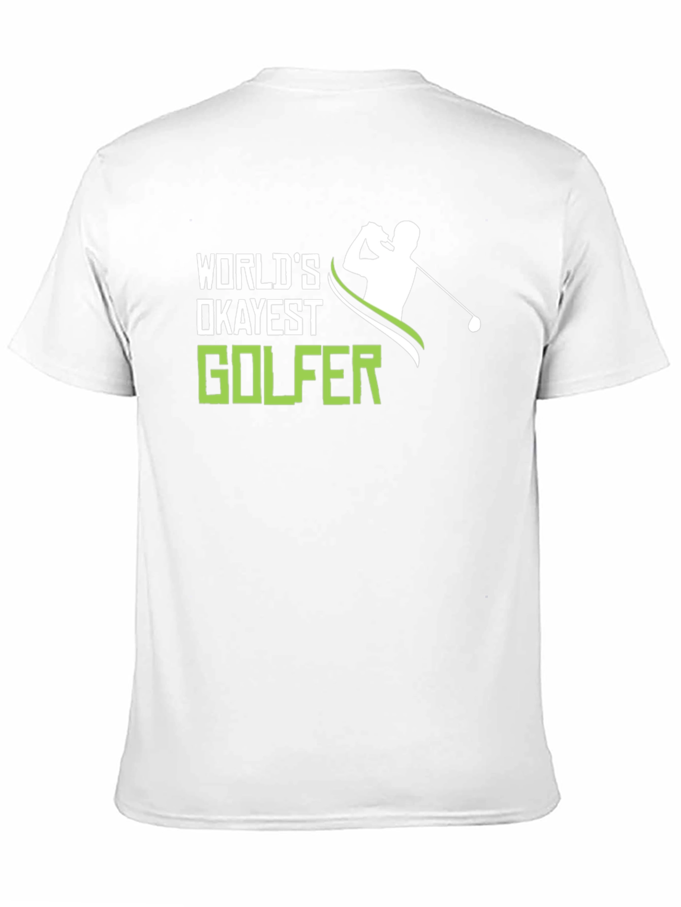 Black World's Okayest Golfer T-Shirt - Funny Golf Tee view 11