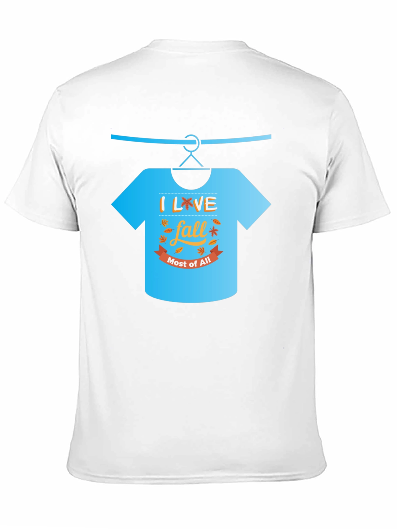 Black I Love Fall T-Shirt view 11