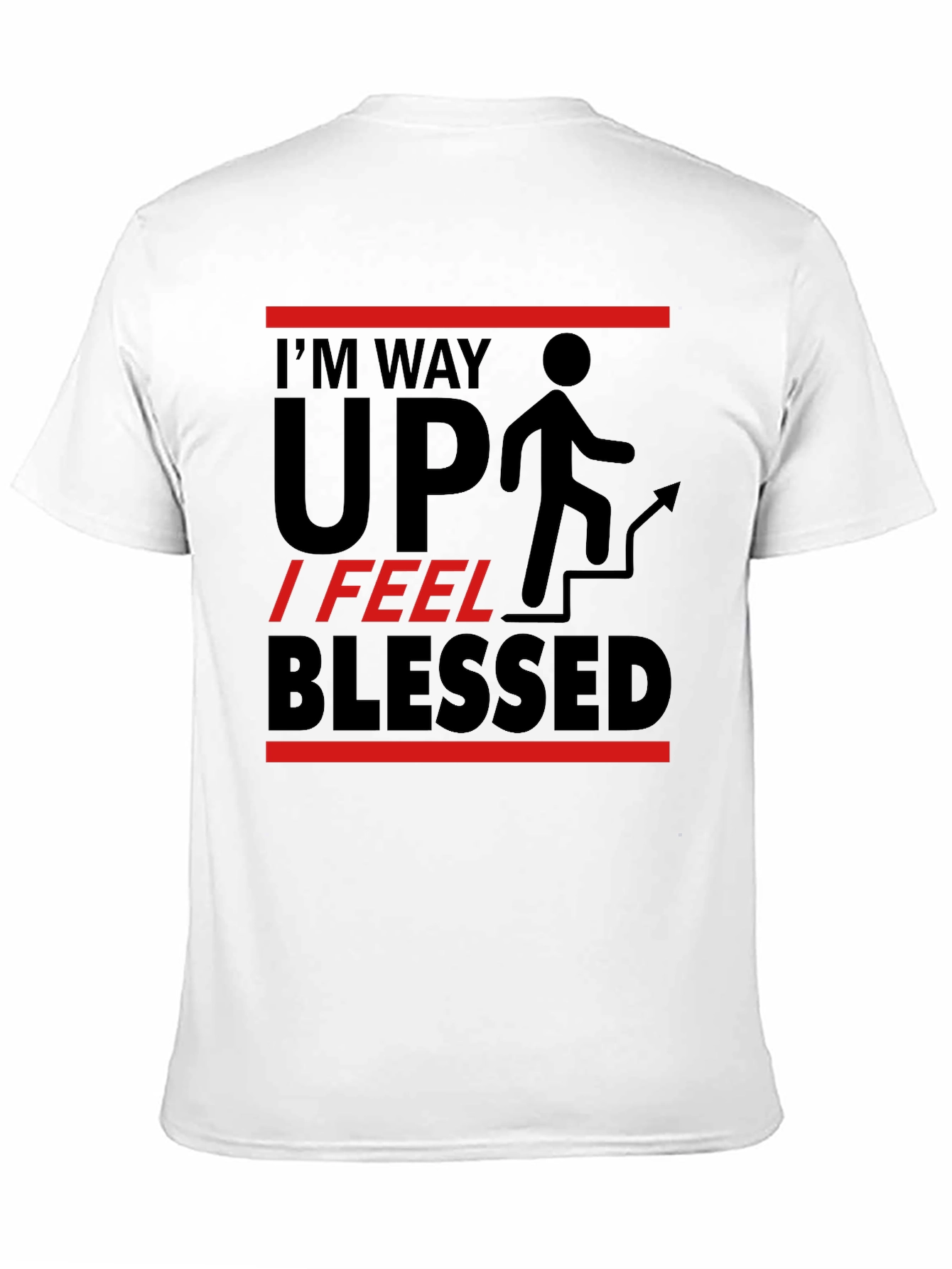 Black I'm Way Up Graphic T-Shirt view 11