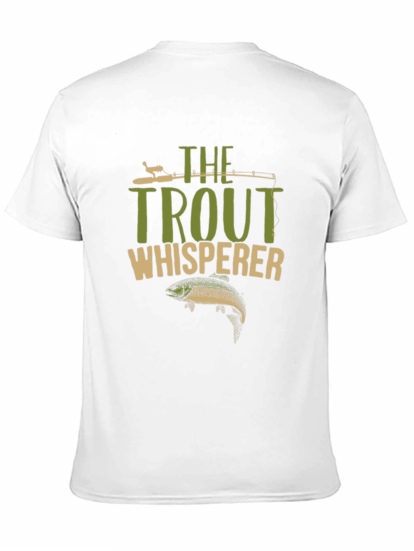 Black The Trout Whisperer T-Shirt Fishing Angler Tee view 11