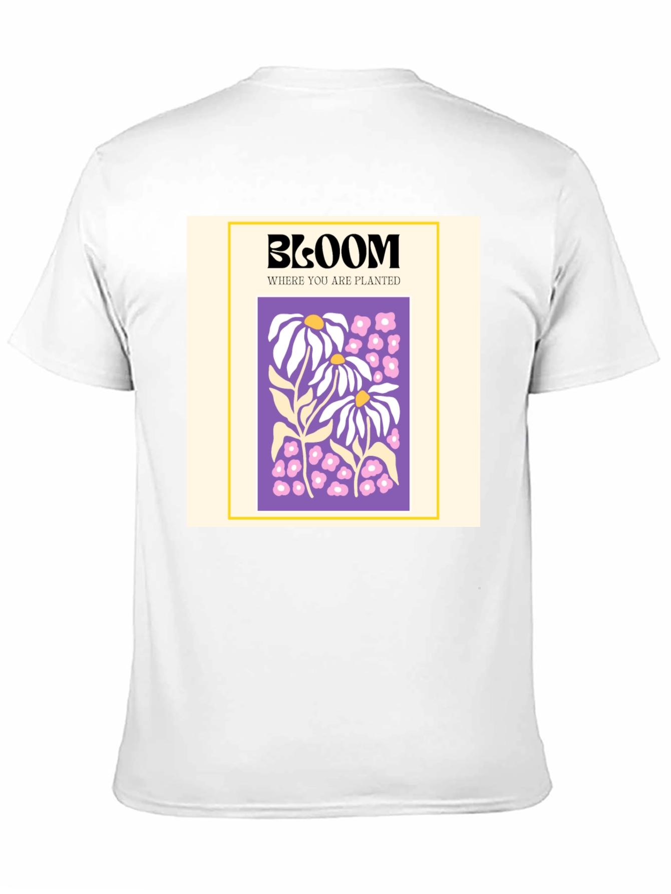 Black Bloom Where You Are Planted Graphic Tee view 11