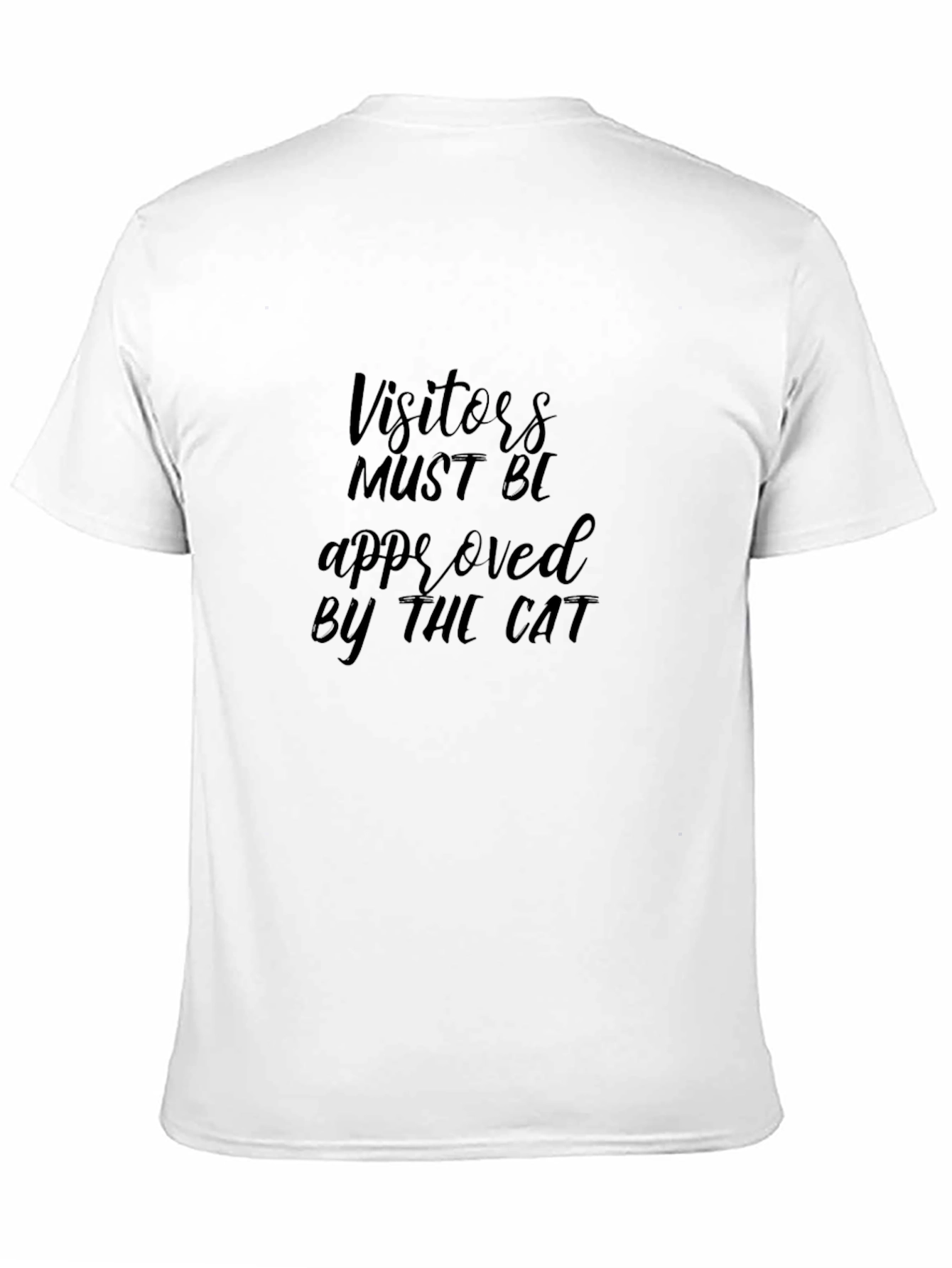 Black Visitors Approved by Cat Graphic Tee view 11