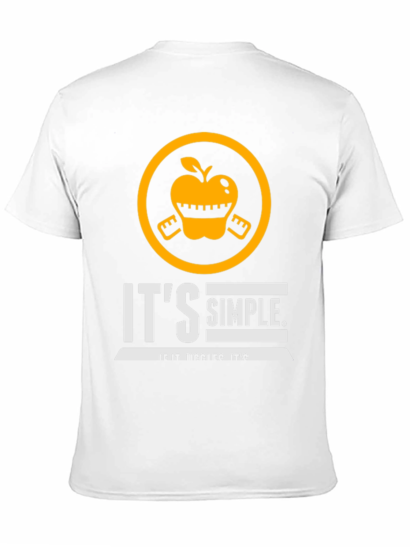 Black It's Simple If It Jiggles It's Fat Funny T-Shirt view 11