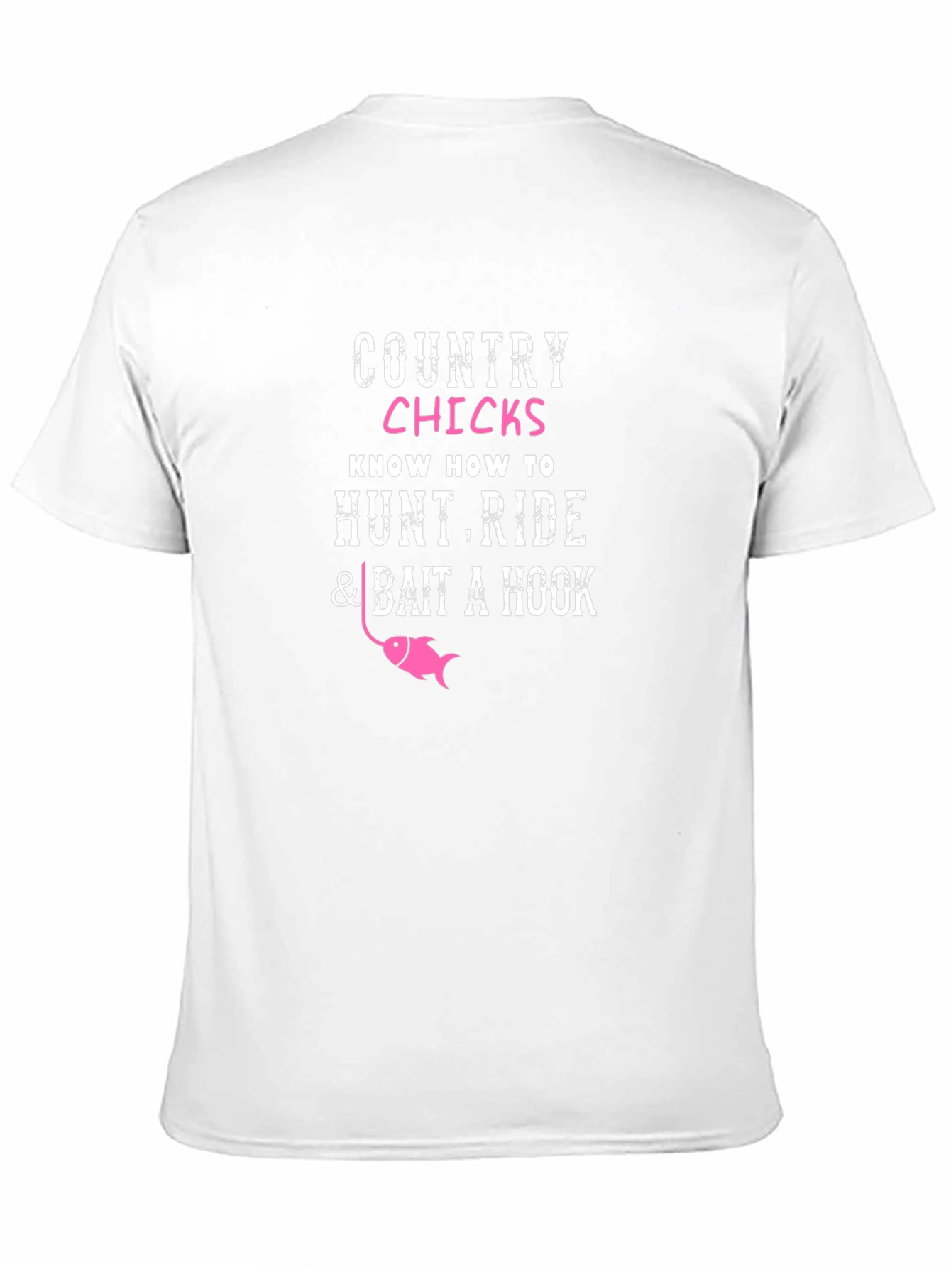 Black Country Chicks T-Shirt - Hunt, Ride, Bait a Hook view 11