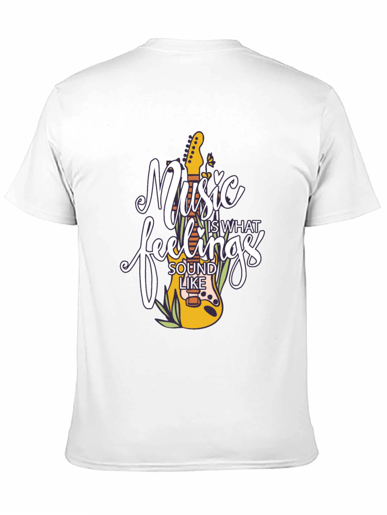 Black Music Is What Feelings Sound Like Black Graphic Tee view 11