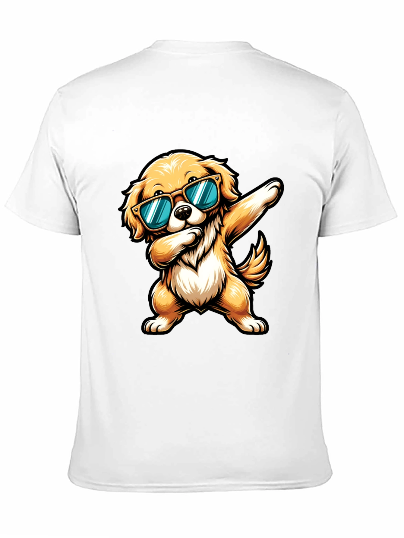 Black Cool Dog Dab Graphic Tee view 11