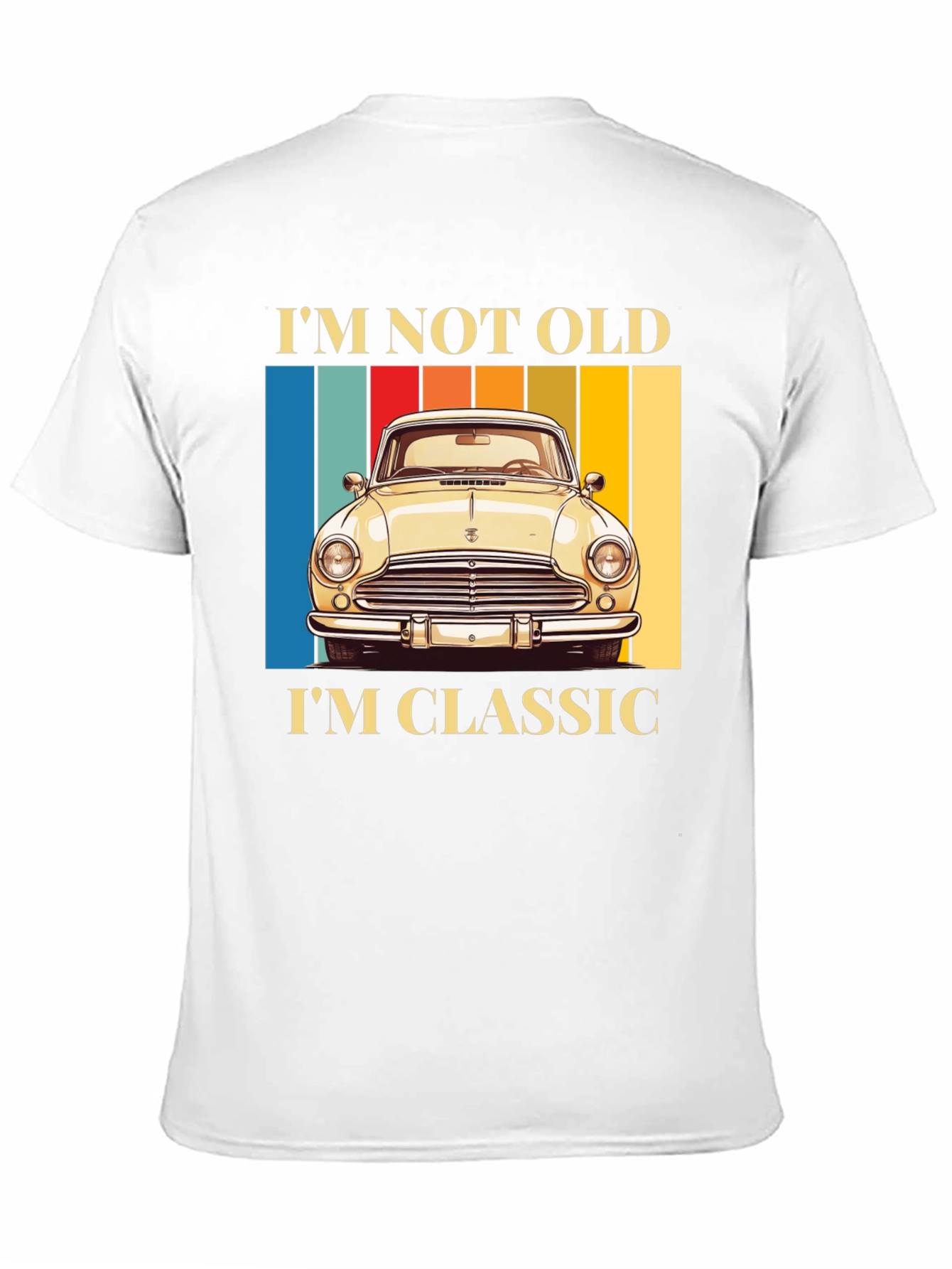 Black Classic Car T-Shirt - I'm Not Old, I'm Classic view 11