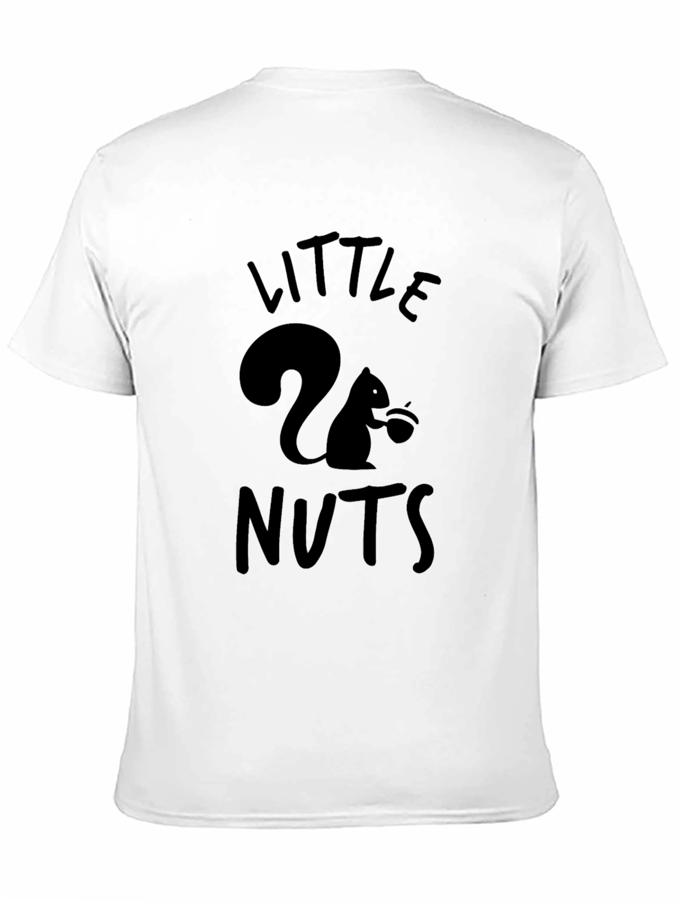 Black Little Nuts Squirrel Graphic Tee - Black view 11