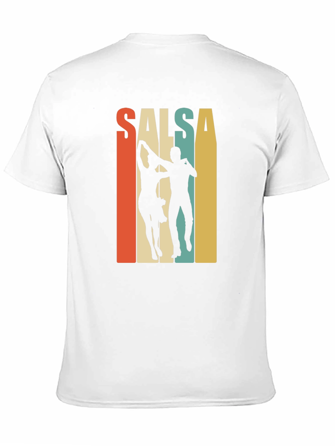 Black Salsa Dance Retro Graphic T-Shirt view 11