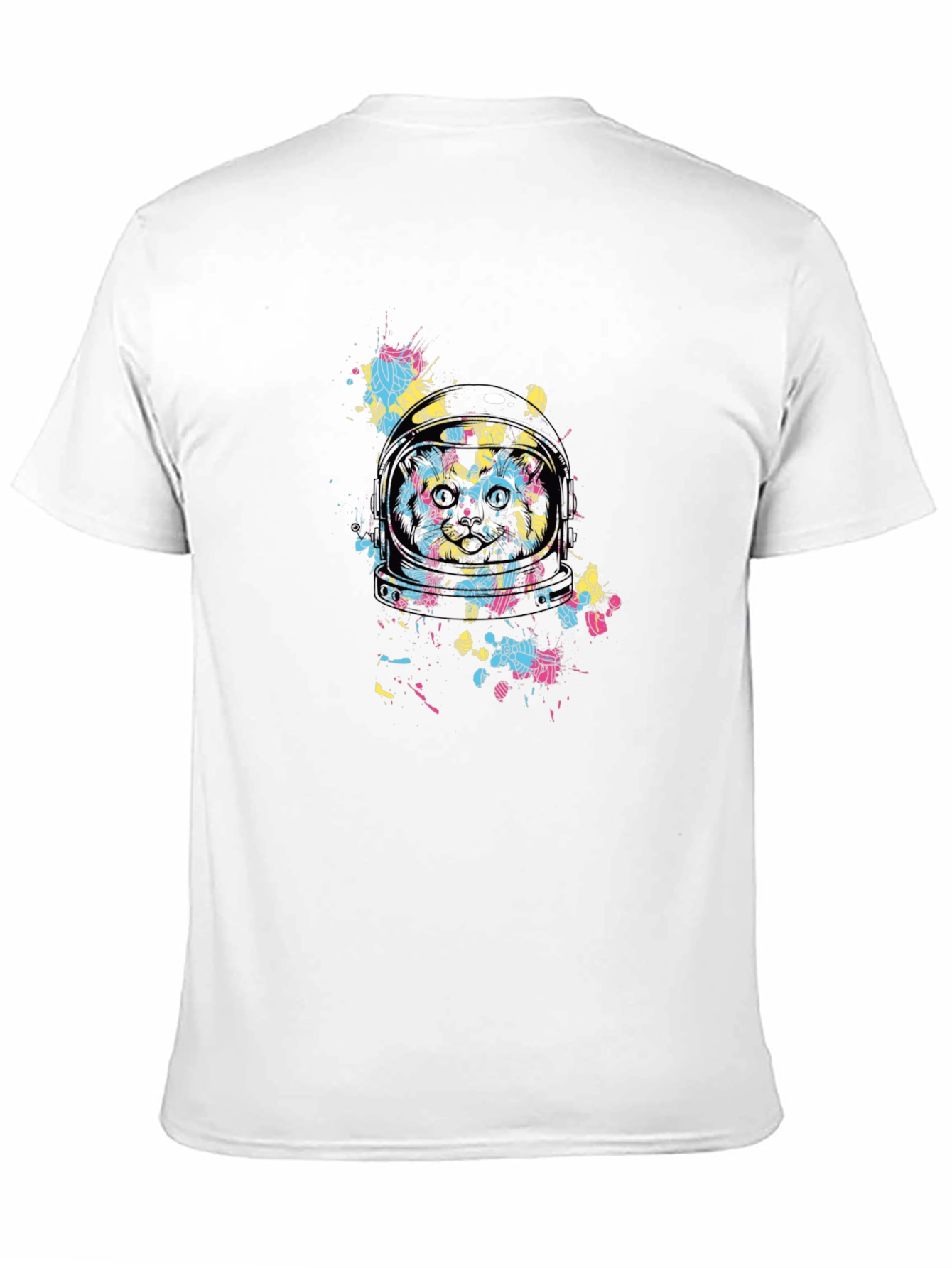 Black Astronaut Cat Graphic T-Shirt - Cool Space Design view 11