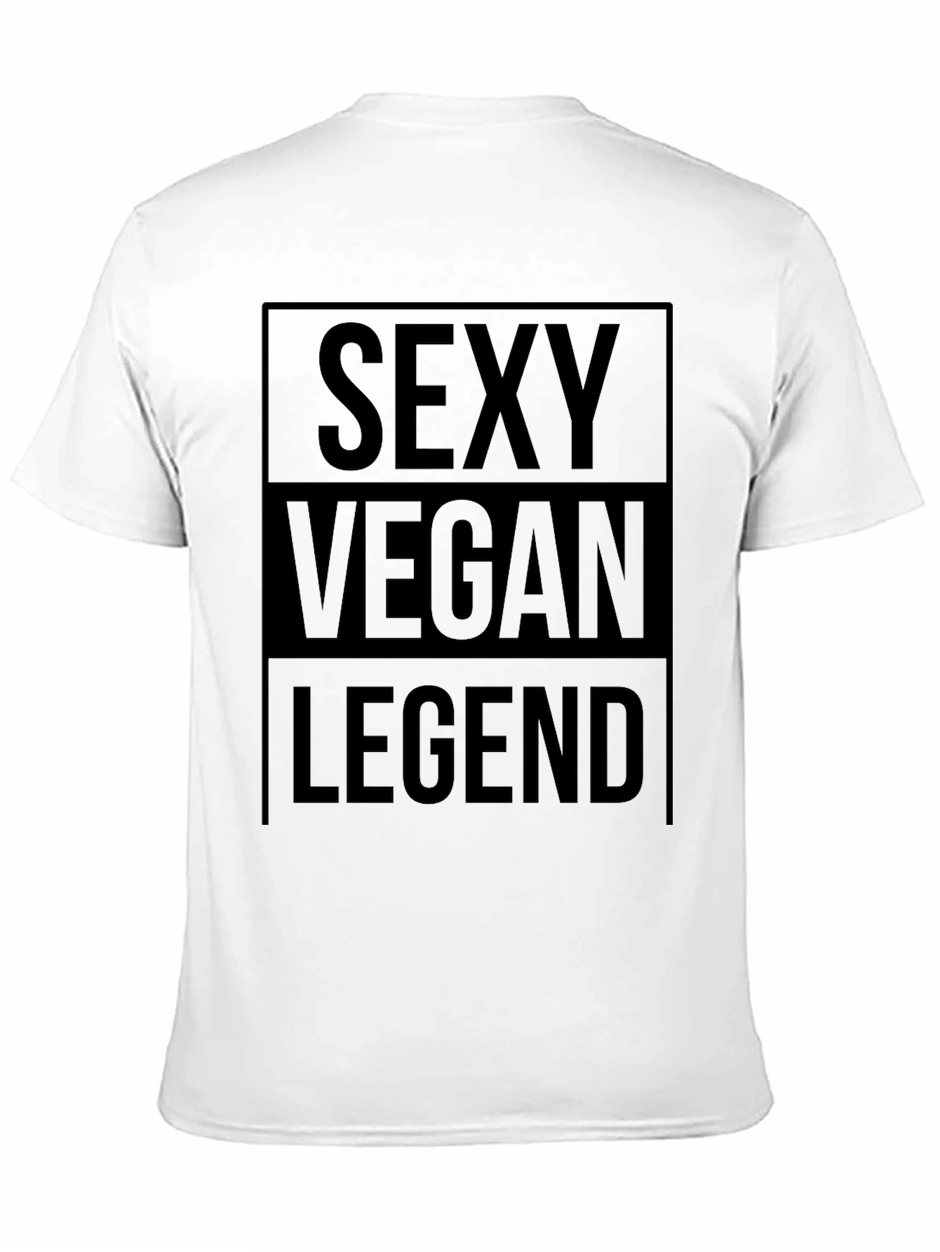 Black Sexy Vegan Legend Graphic Tee - Unisex view 11