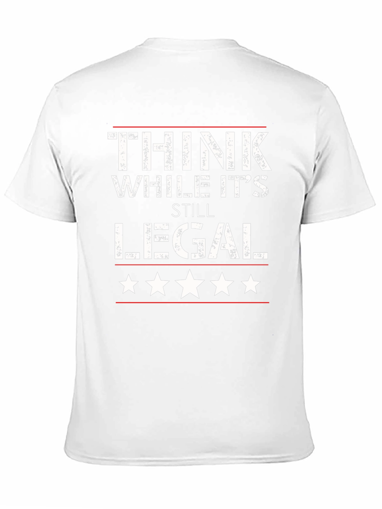 Black Think While It's Still Legal T-Shirt view 11