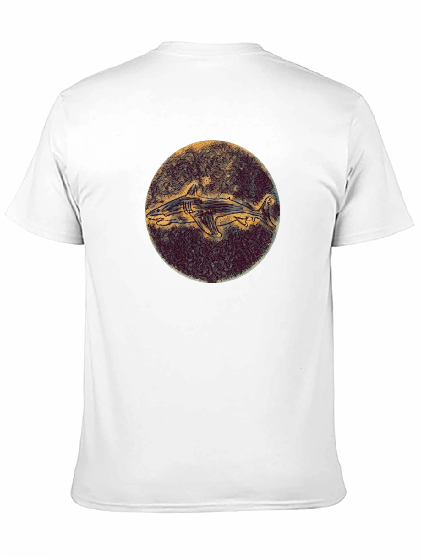 Black Shark Illustration Black Tee view 11