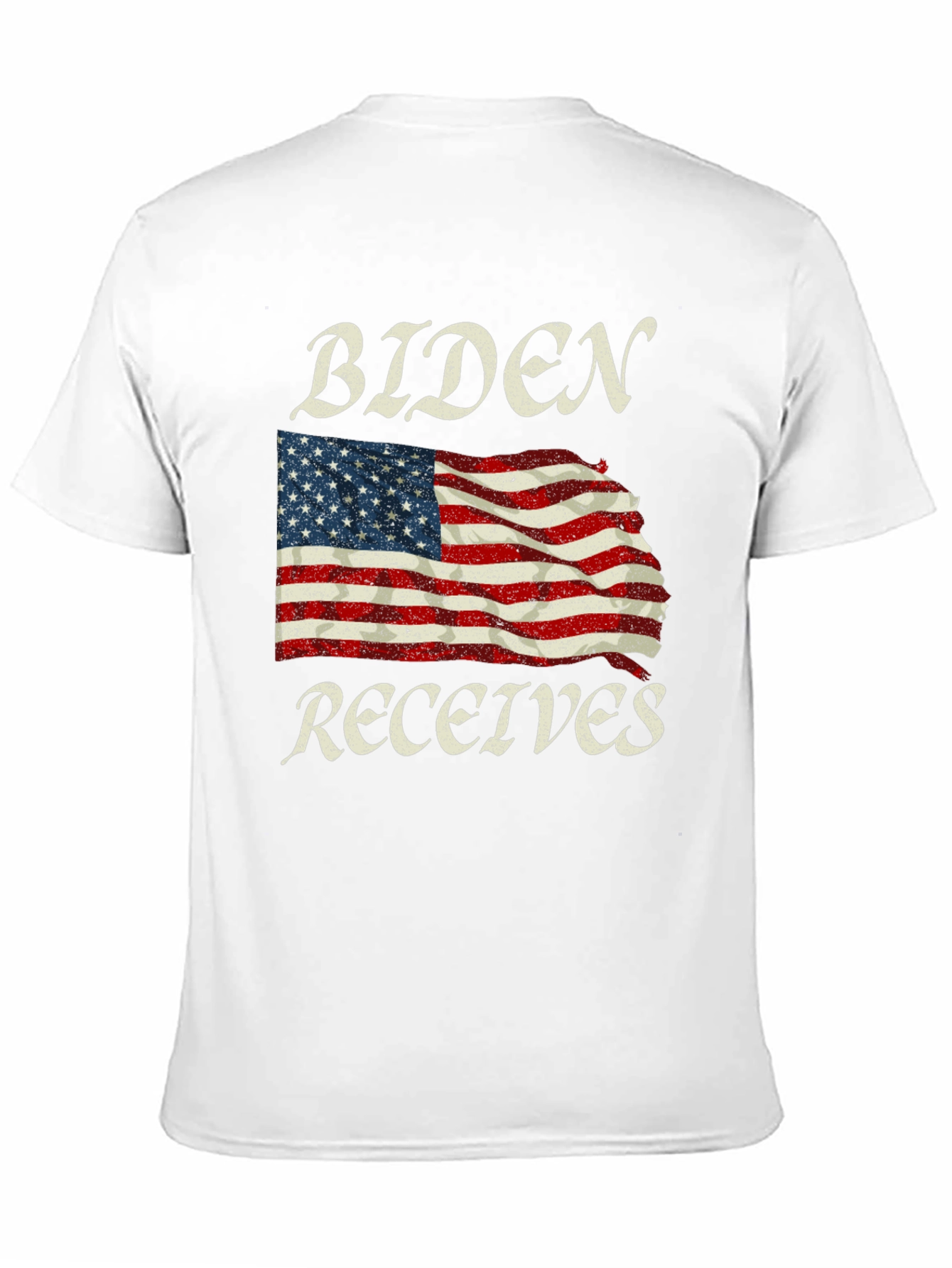 Black Biden Receives American Flag Graphic Tee view 11
