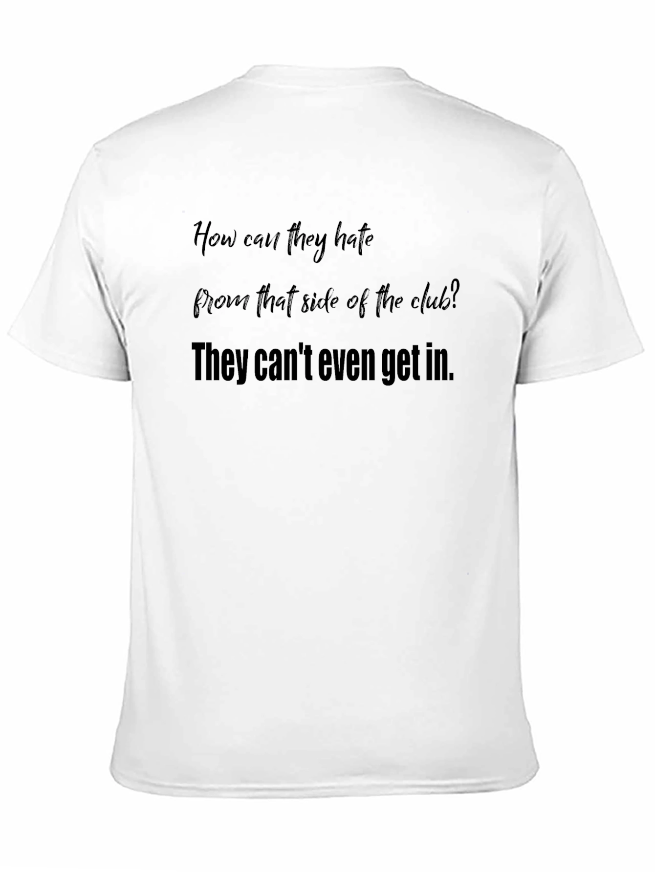 Black Club Access T-Shirt:  Exclusive Statement Tee view 11