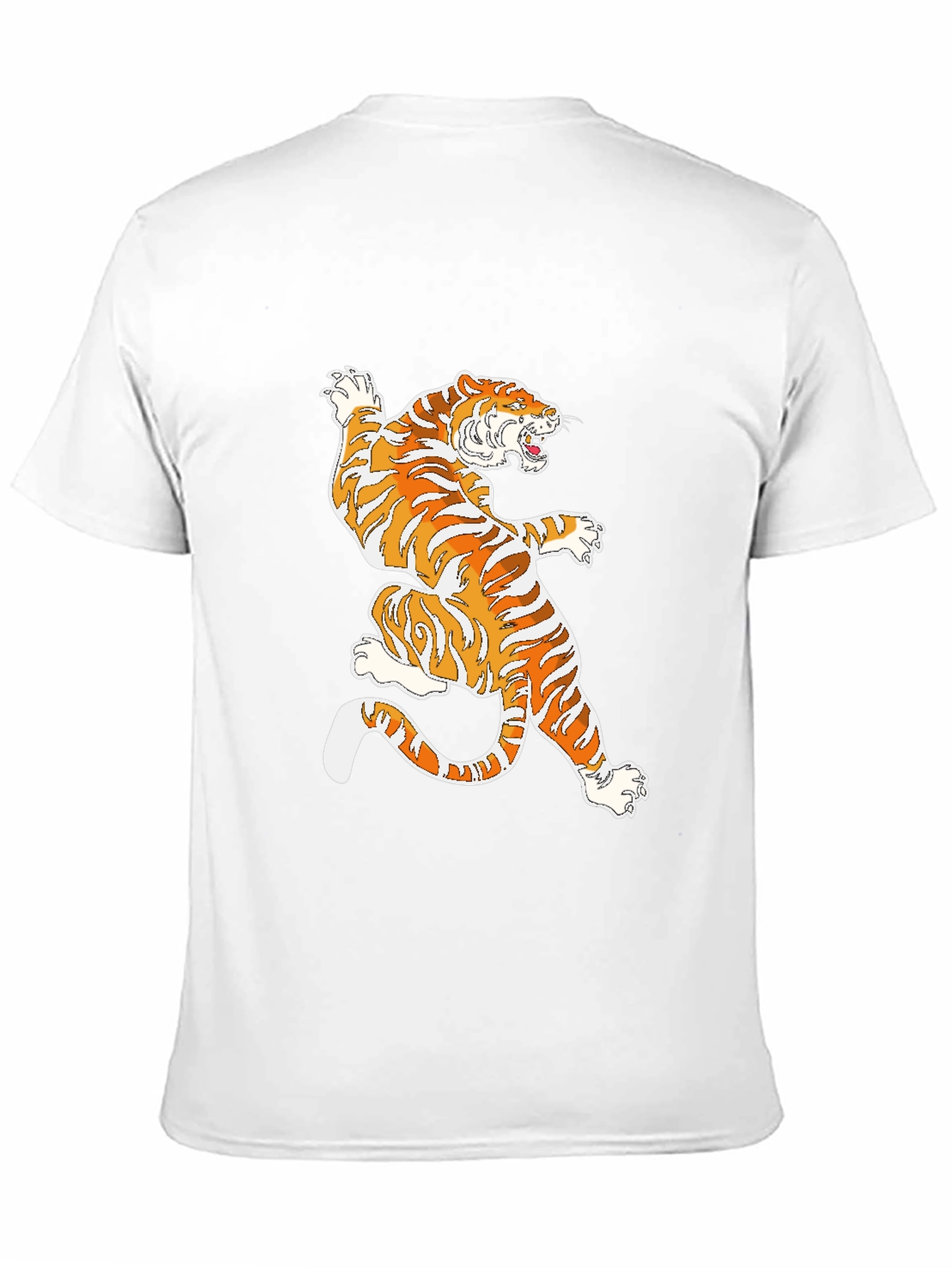 Black Tiger Graphic Black T-Shirt view 11