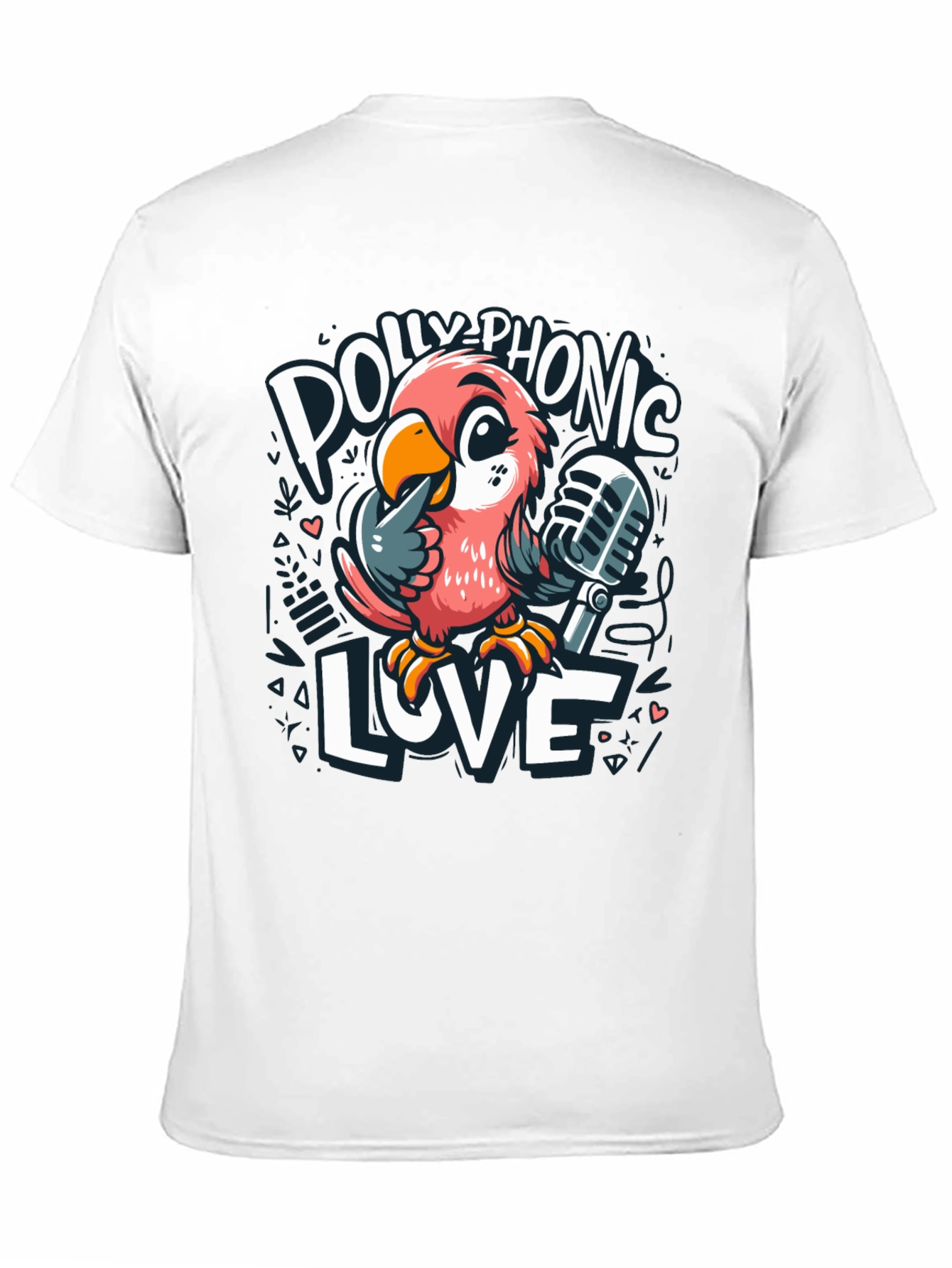 Black Polly-Phonic Love T-Shirt view 11