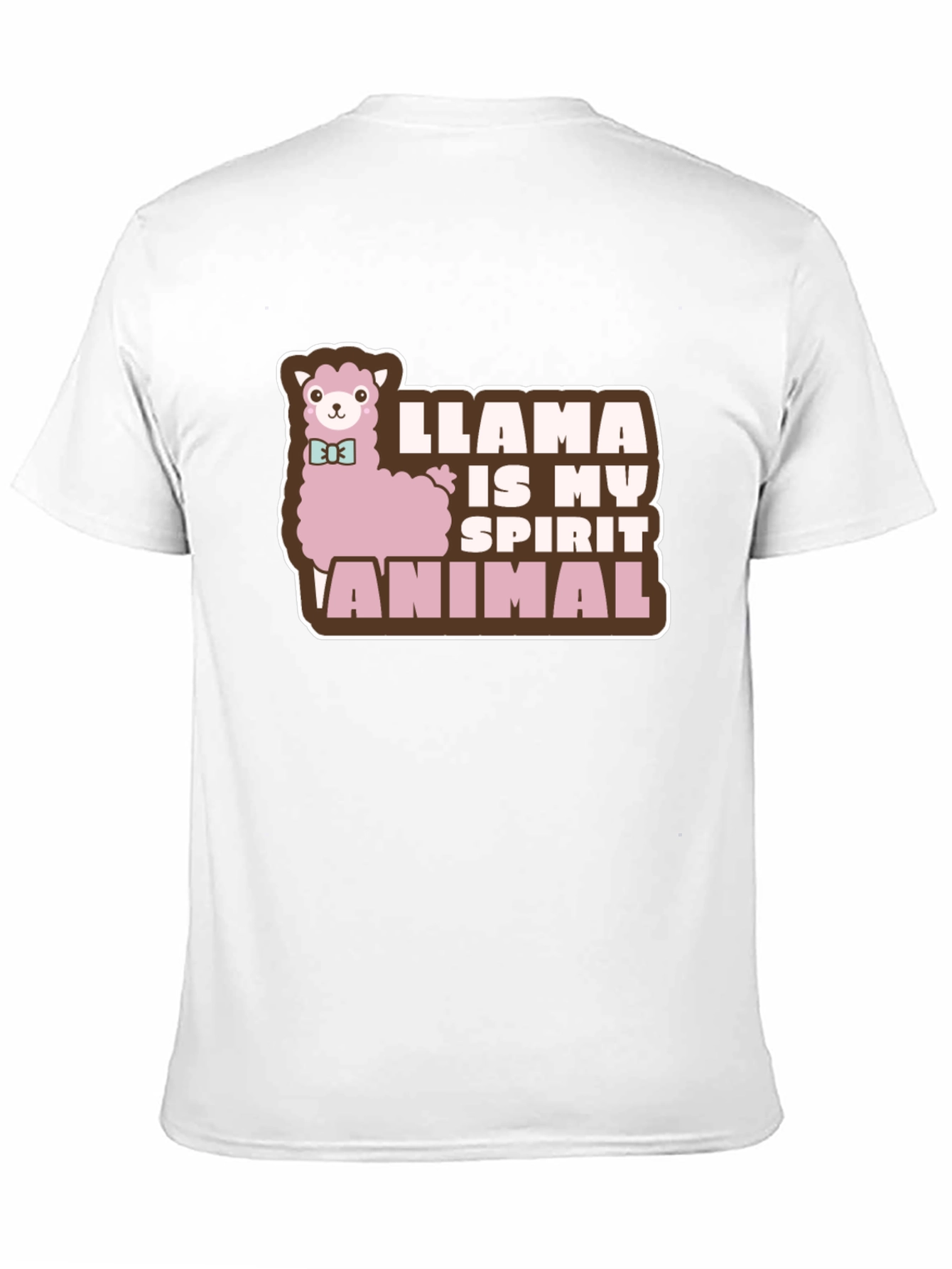 Black Llama is My Spirit Animal T-Shirt - Black Cotton Tee view 11