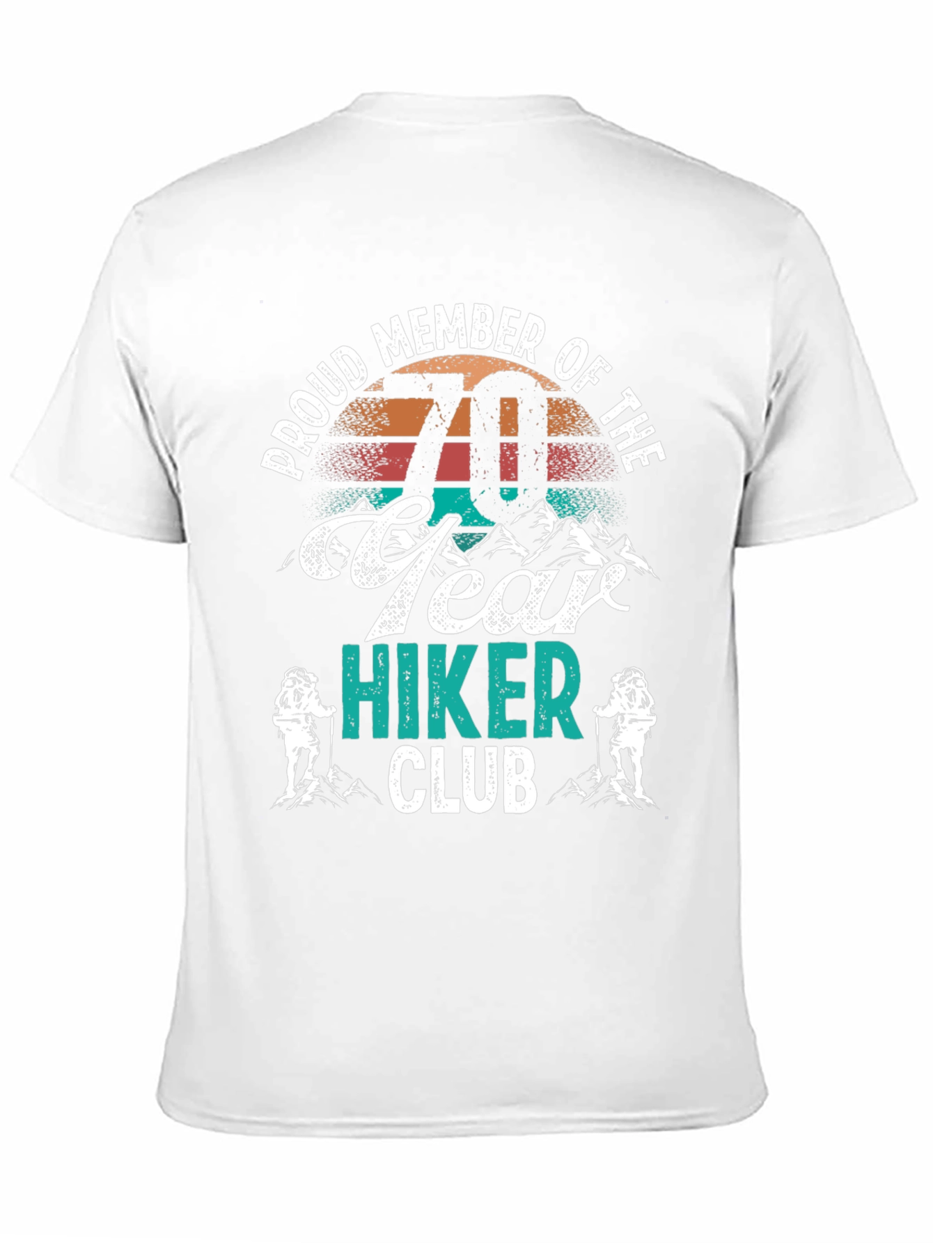 Black 70 Year Hiker Club T-Shirt - Black view 11
