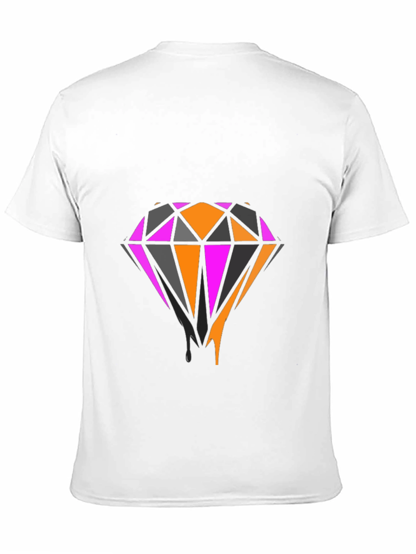 Black Bold Diamond Graphic Tee - Black view 11