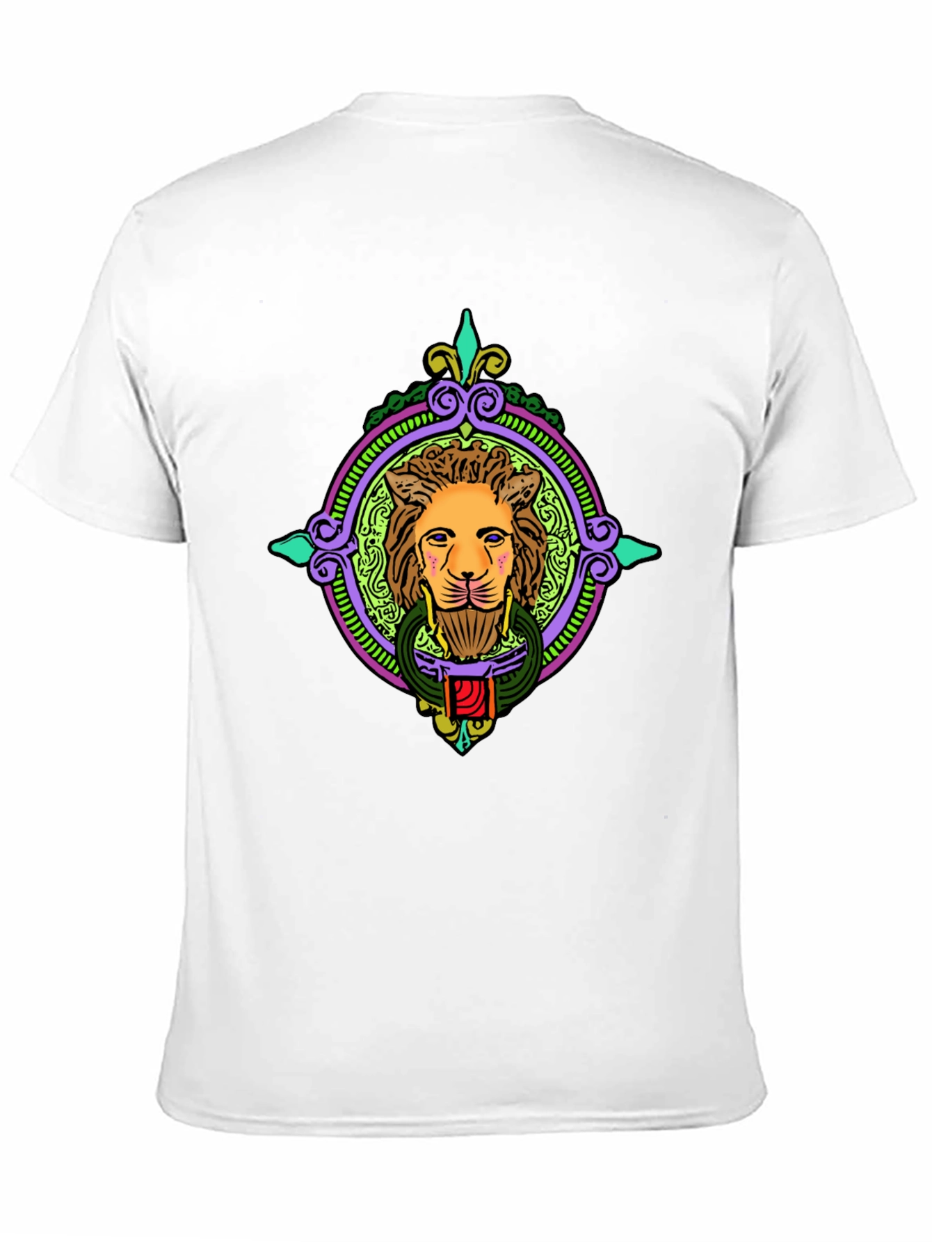 Black Lion Door Knocker Graphic Tee - Bold Style view 11