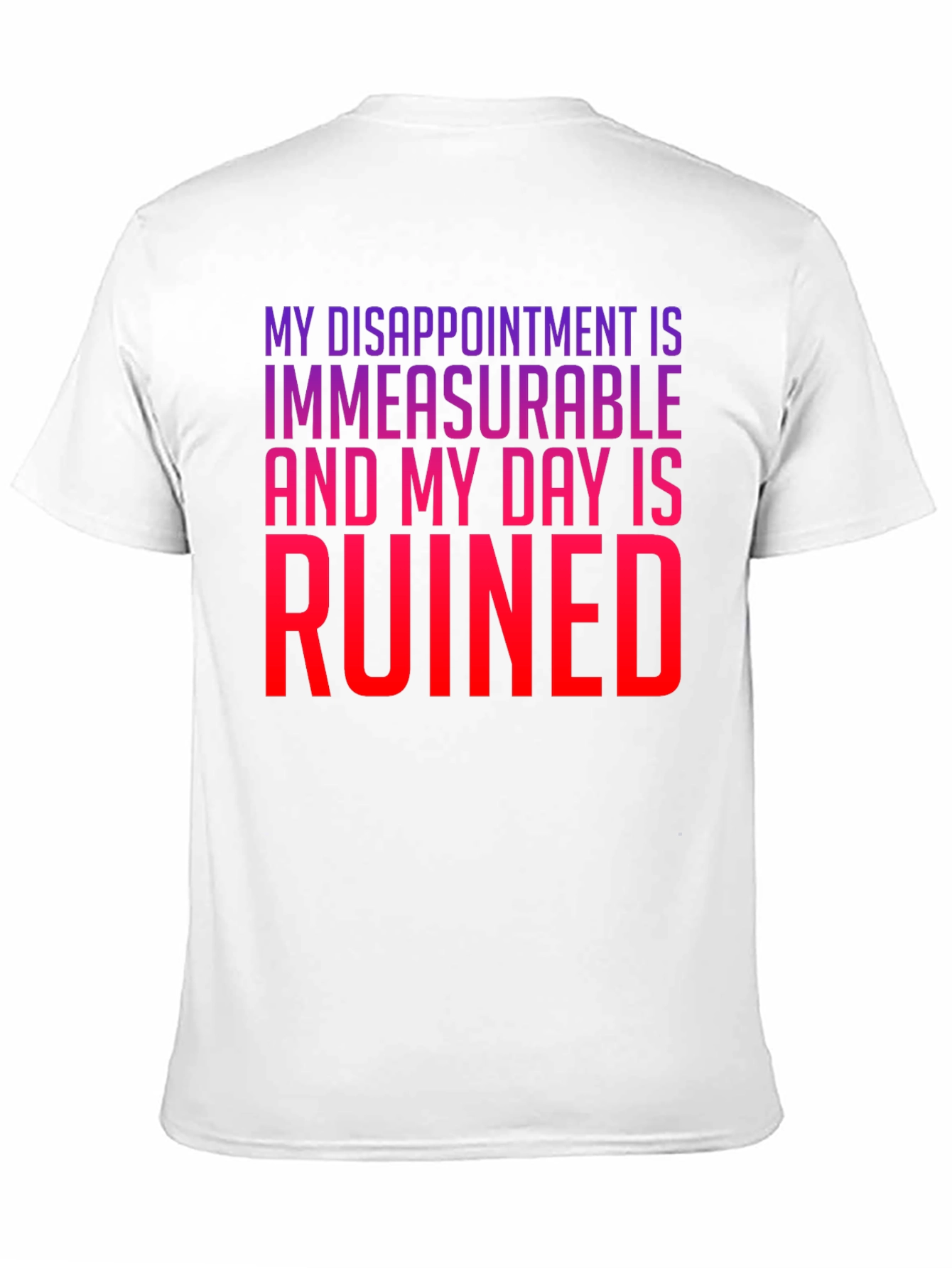 Black My Disappointment is Immeasurable T-Shirt view 11