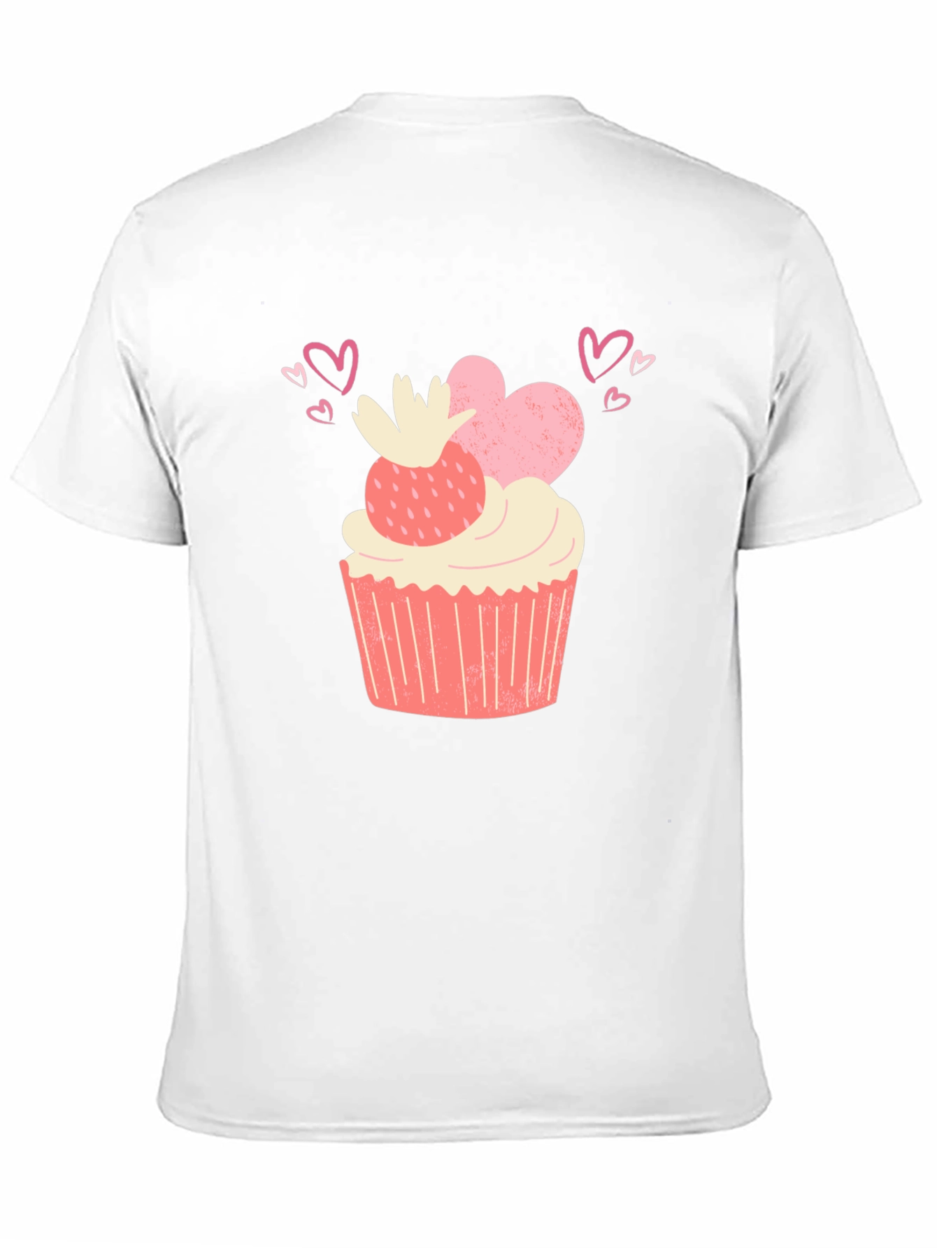 Black Sweet Treat Tee - Cupcake & Hearts Graphic T-Shirt view 11