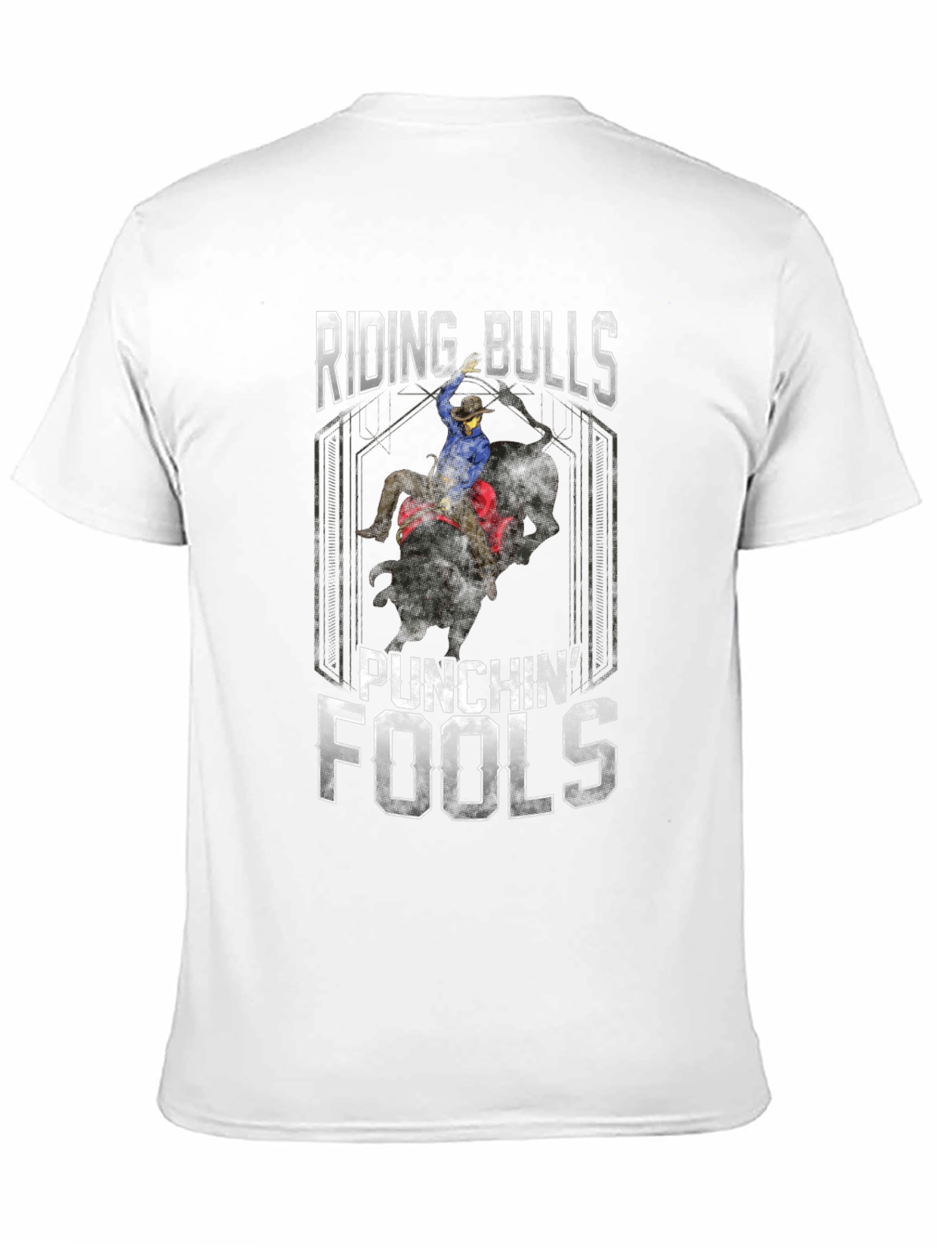 Black Riding Bulls Punchin' Fools Graphic Tee view 11